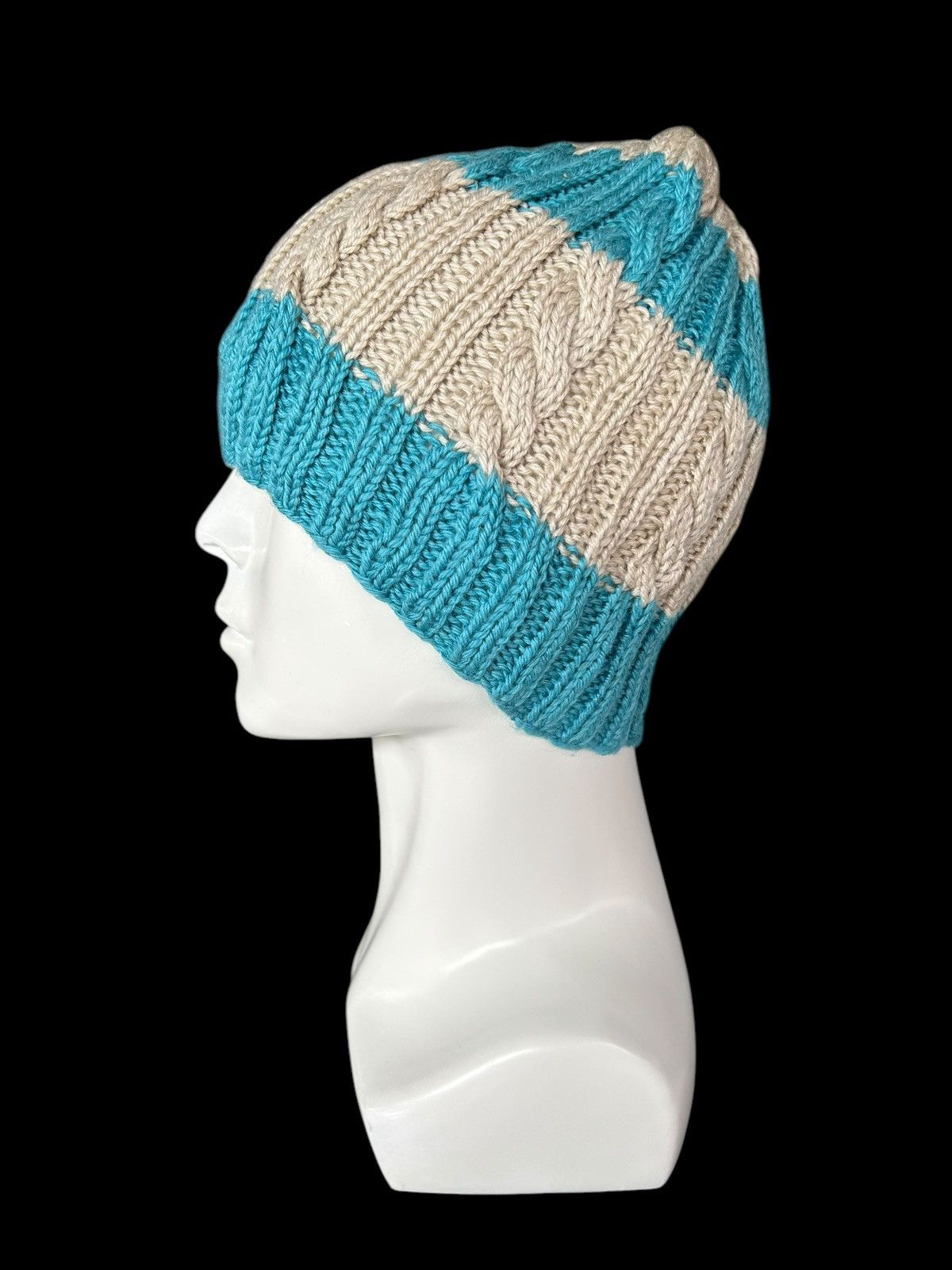 Japanese Brand × Kapital × Vintage Crochet Knitted Handmade Beanie Hats ☠️☠️ Size ONE SIZE - 2 Thumbnail