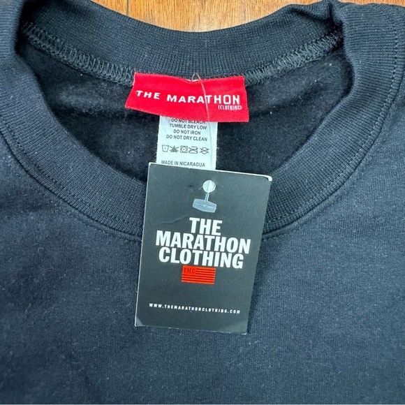 Designer NWT THE MARATHON CLOTHING NIPSEY HUSSLE BLACK CREWNECK SZ SM Size US S / EU 44-46 / 1 - 4 Thumbnail
