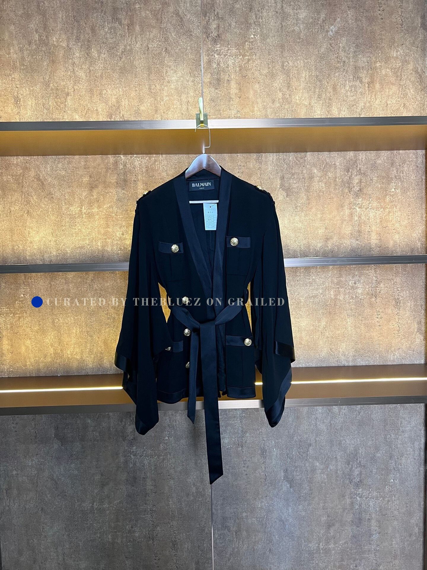 Balmain Balmain Gold Button Robe Coat Size XS / US 0-2 / IT 36-38 - 1 Thumbnail