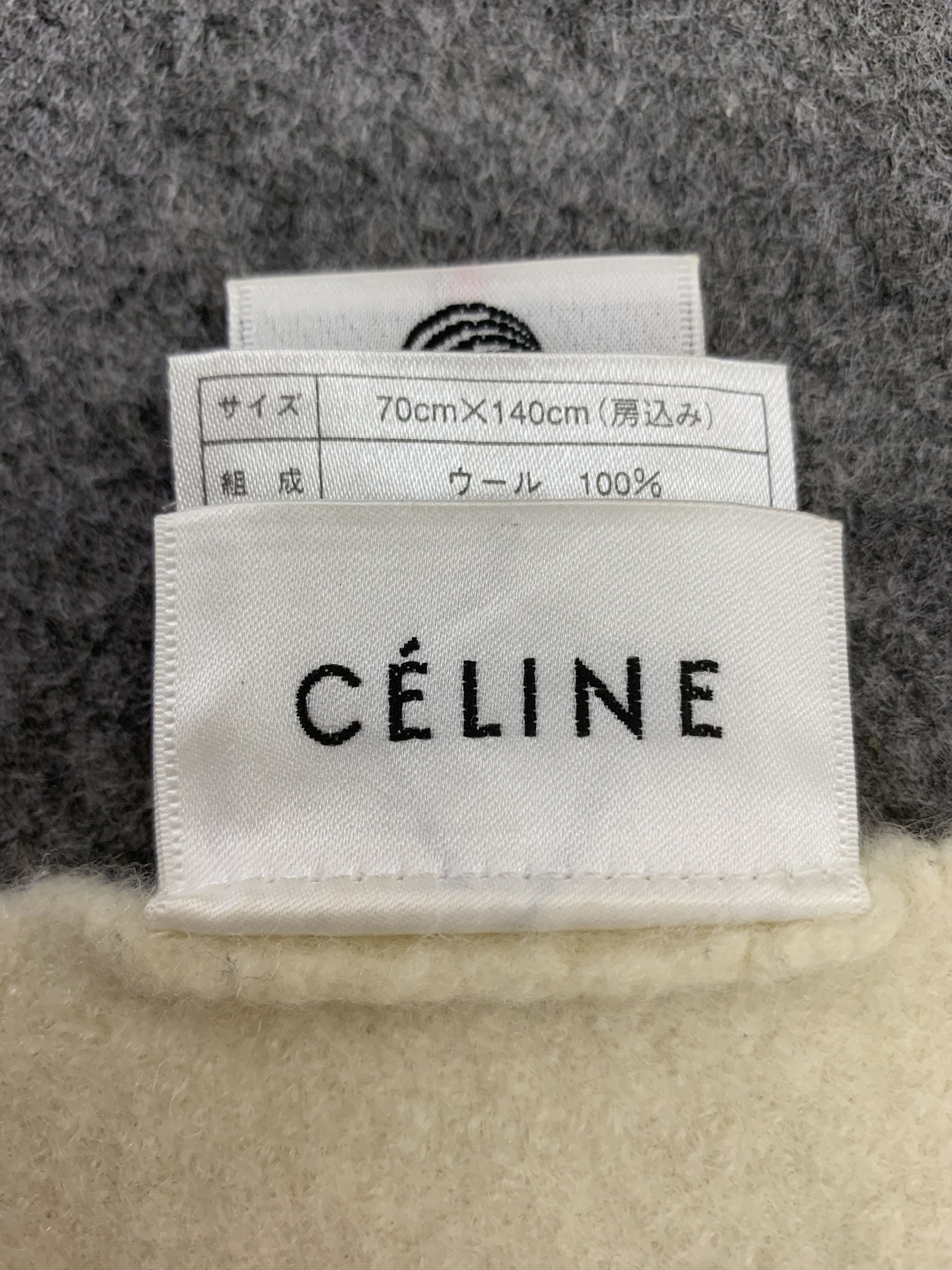 Celine Celine Blanket Scarf Wool Wrap BL3190 Size ONE SIZE - 3 Thumbnail