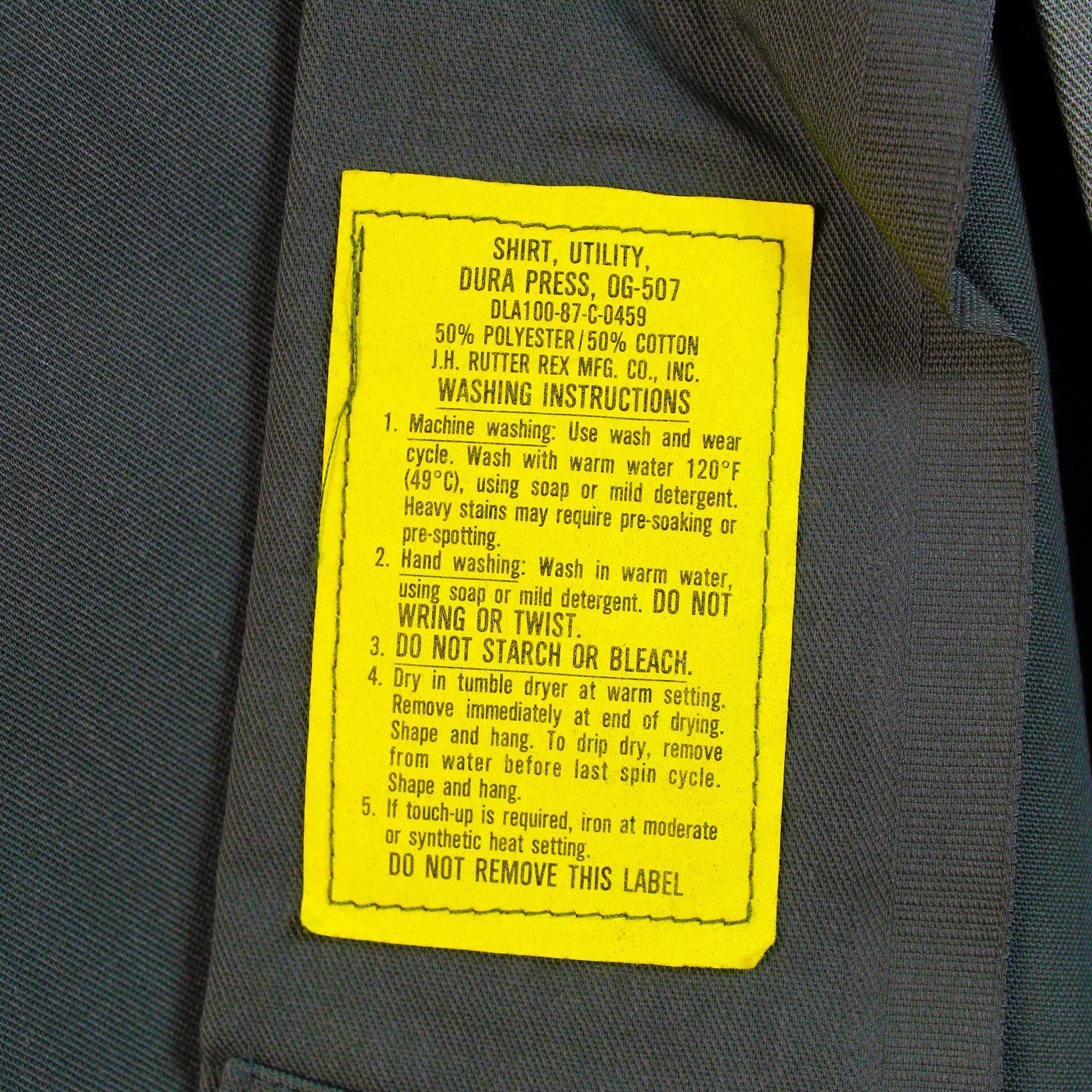 Vintage 1987 80s vintage US Air Forces Europe utility shirt OG 507 Size US M / EU 48-50 / 2 - 6 Thumbnail