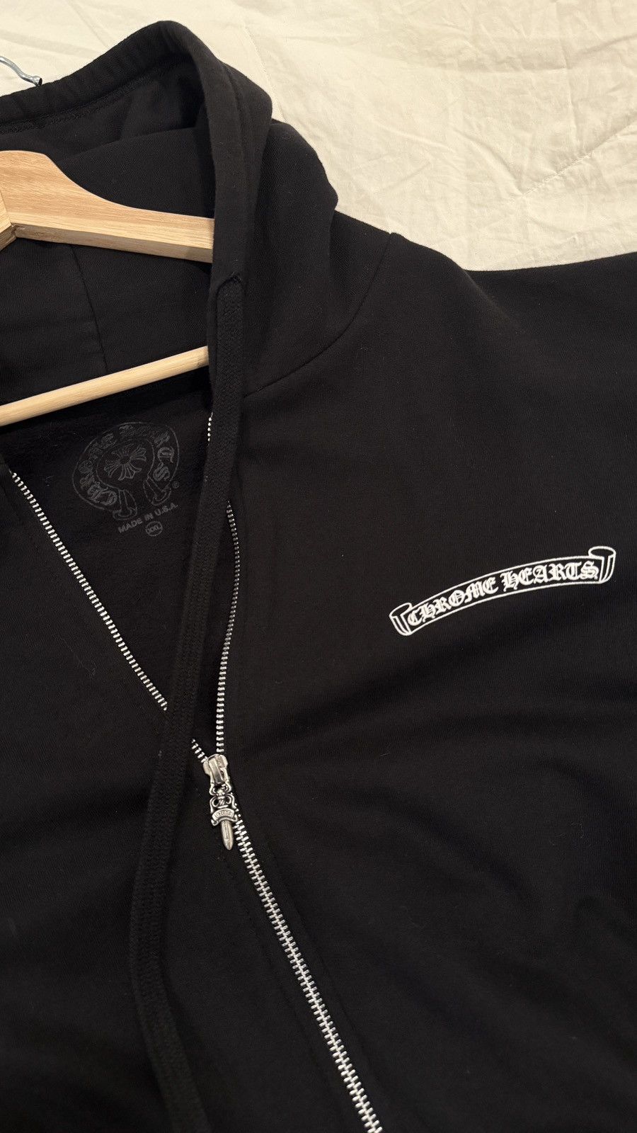 Chrome Hearts Rare Chrome Hearts Scroll Logo Zip Up Hoodie Fuck You Size US XXL / EU 58 / 5 - 5 Thumbnail