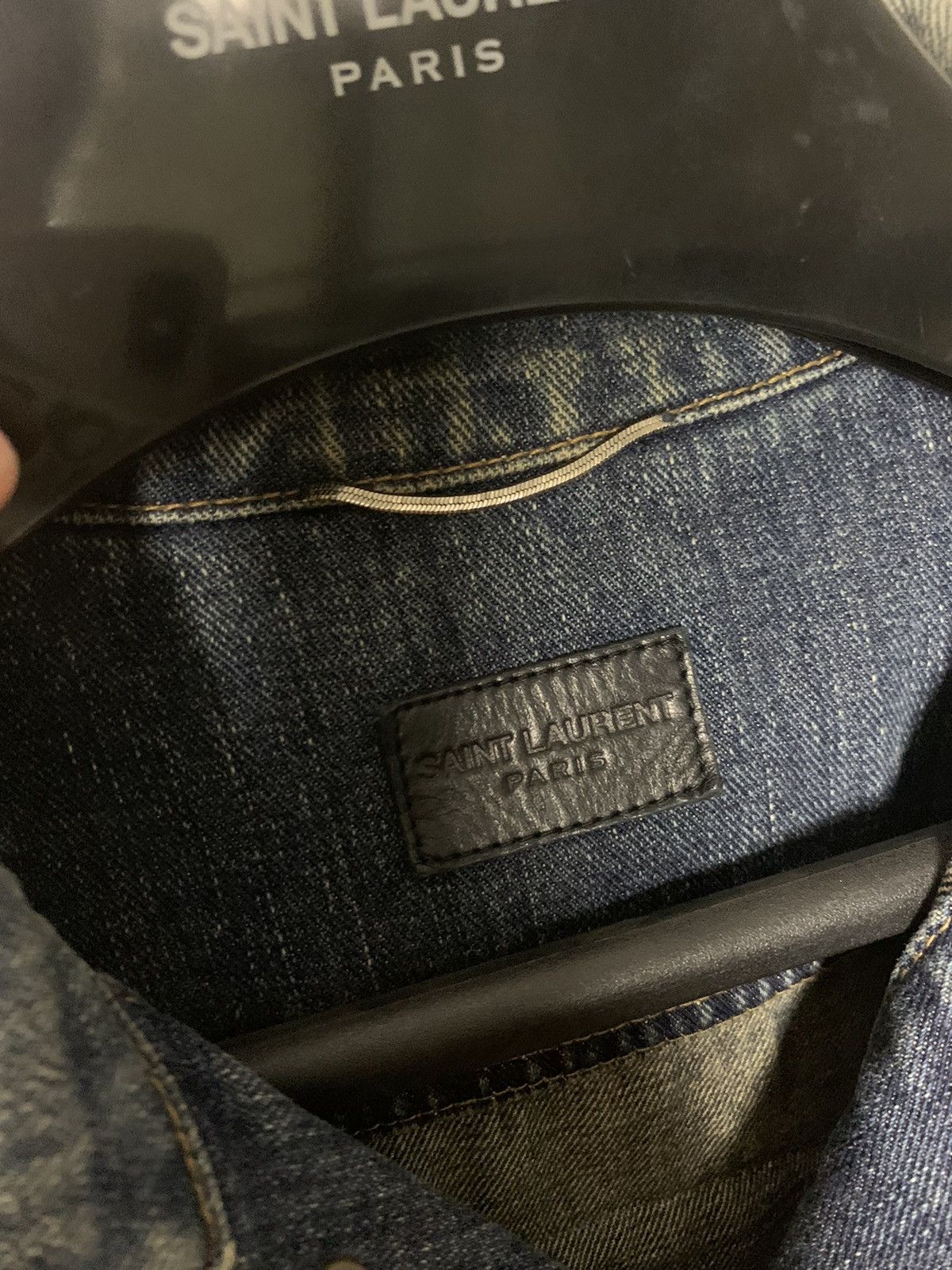 Saint Laurent Paris Saint Laurent 2017SS Sweet dreams denim jacket Size US L / EU 52-54 / 3 - 4 Thumbnail