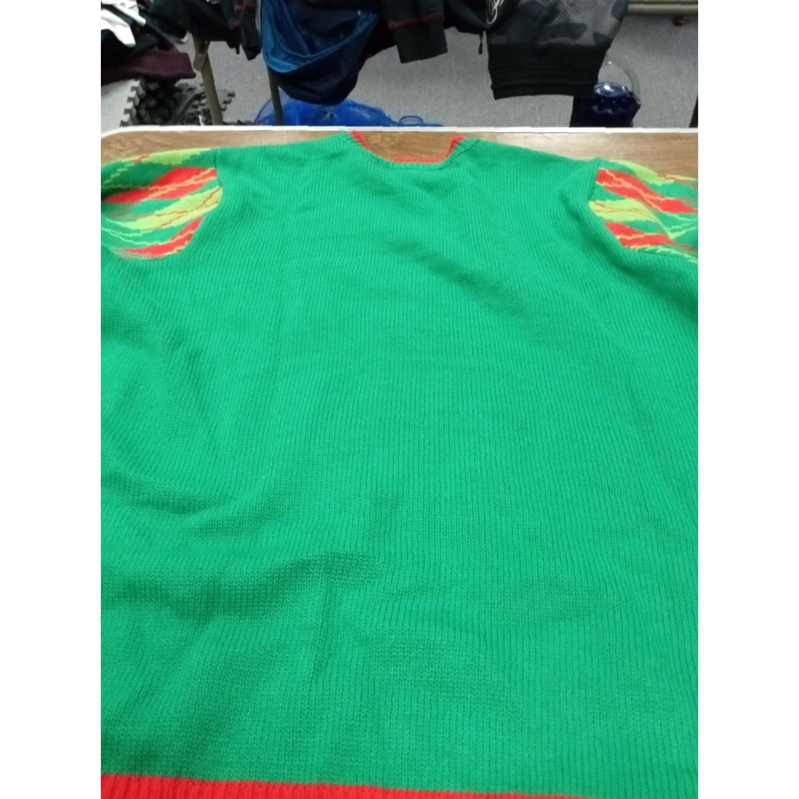 Vintage Jolly Sweaters Ugly Xmas Sweater XL 48" X 28" Trex dinosaur Size US XL / EU 56 / 4 - 8 Thumbnail