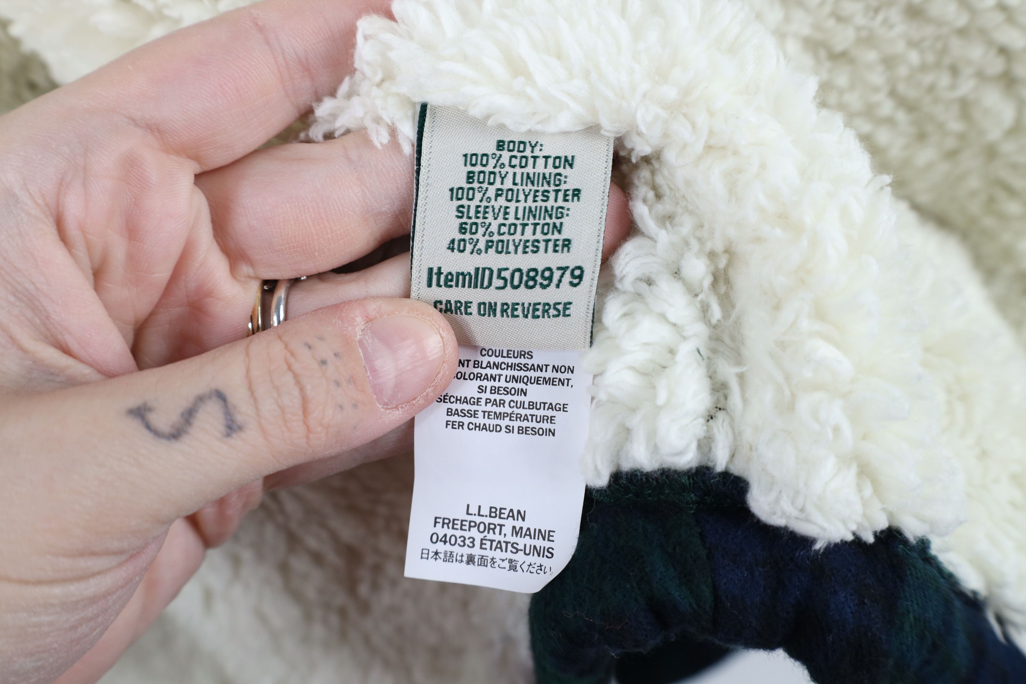 L.L. Bean × Vintage Vintage LL Bean Fit Fleece Lined Flannel Shirt Jacket Plaid Size L / US 10 / IT 46 - 10 Thumbnail