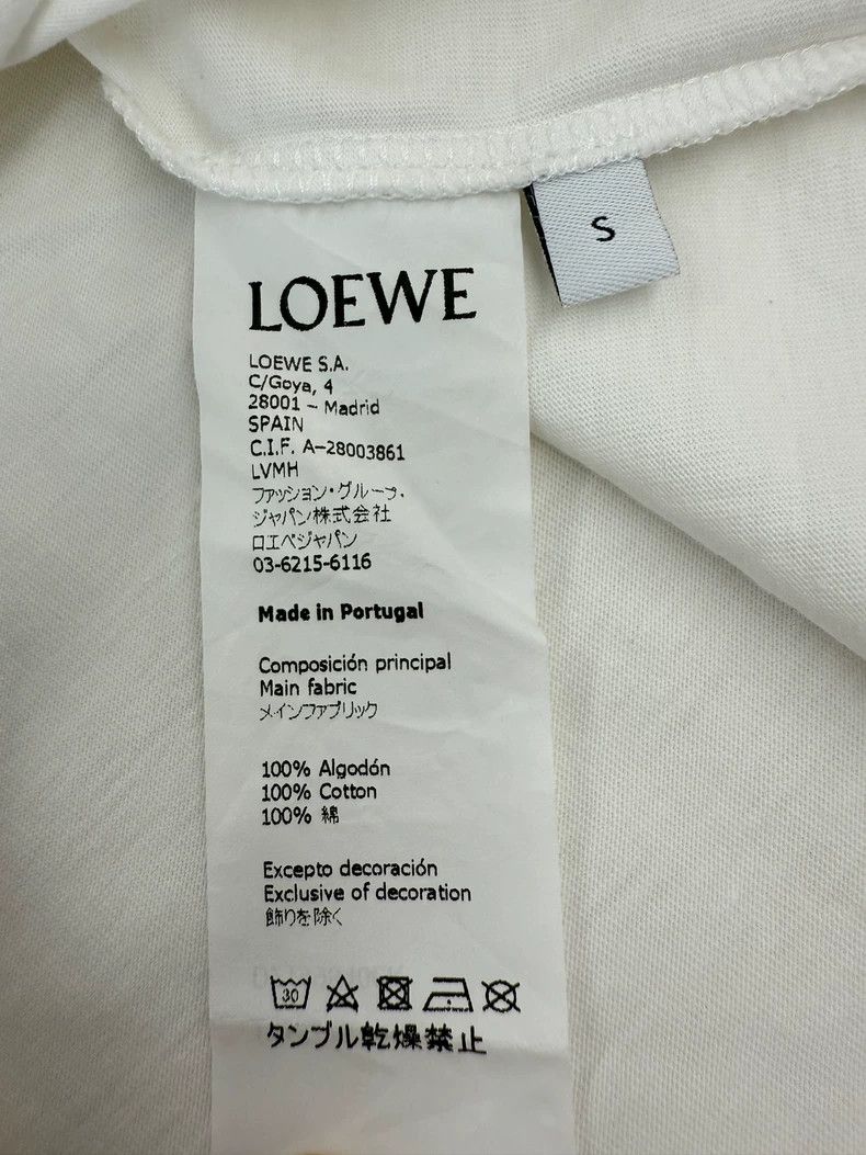 Loewe LOEWE Unruly white cotton T-shirt Size S / US 4 / IT 40 - 4 Thumbnail