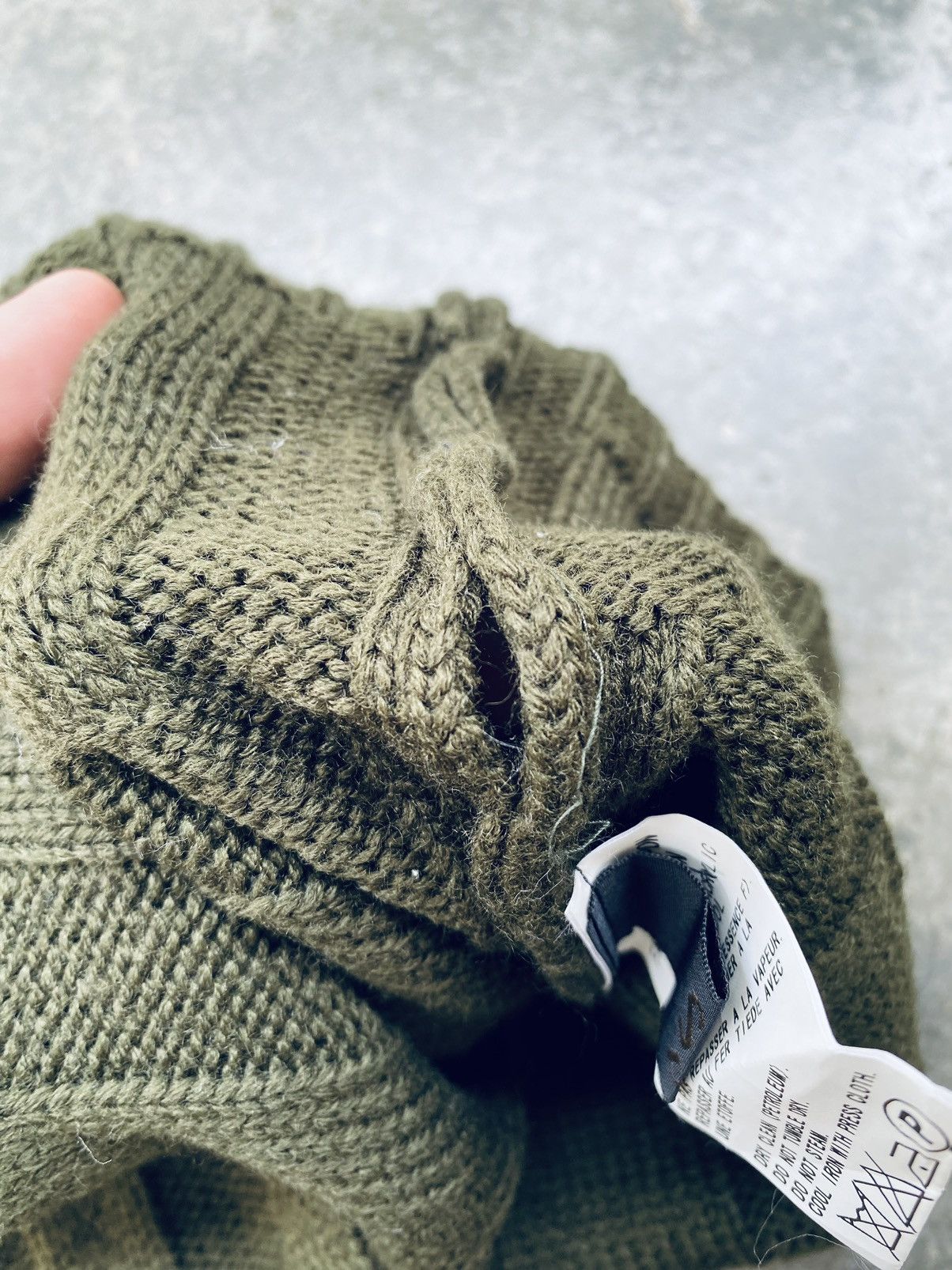 Yohji Yamamoto Y’s Yohji Yamamoto – Olive Green Knit Beanie – Made in Japan Size ONE SIZE - 9 Thumbnail