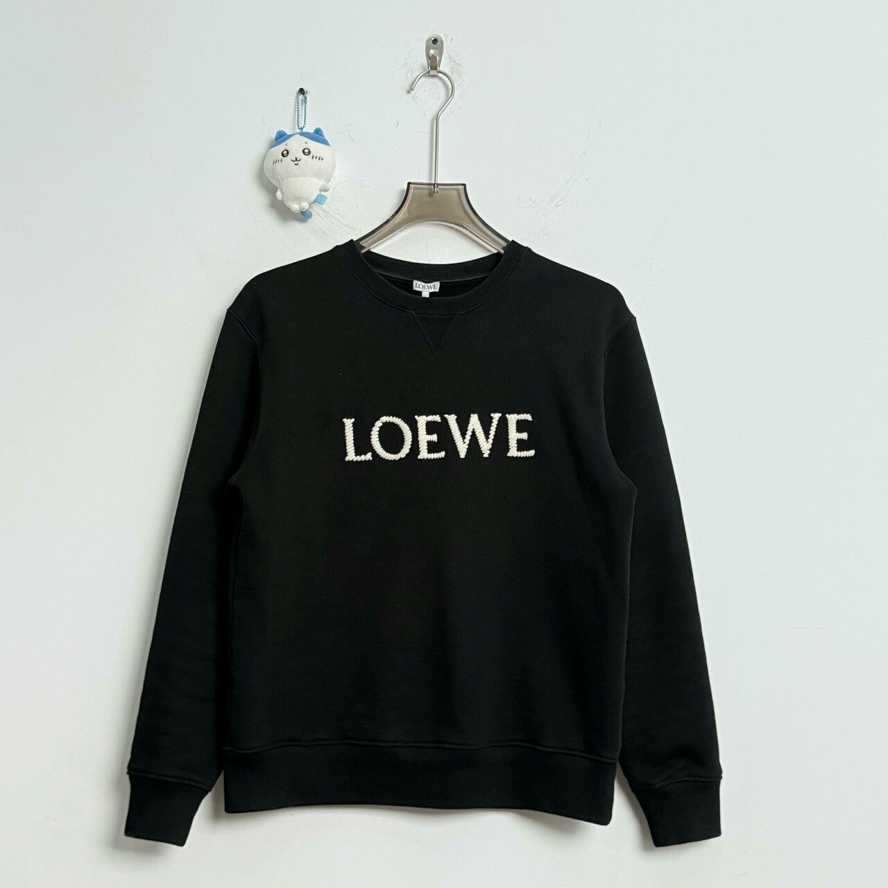 Loewe Loewe Black Embroidered Logo Sweatshirt Size US S / EU 44-46 / 1 - 1 Thumbnail