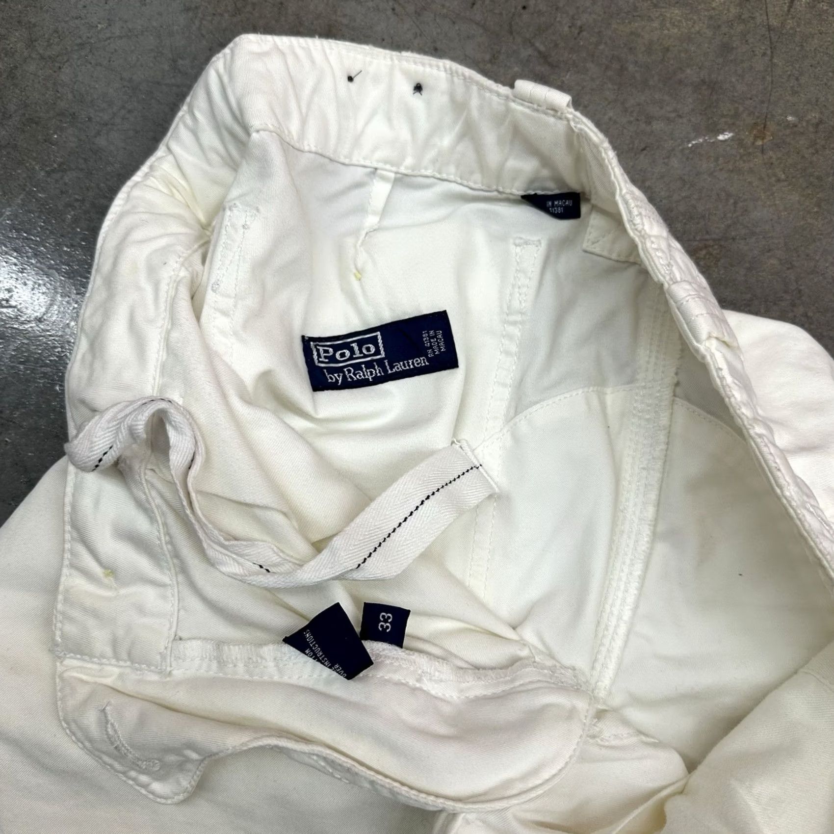Polo Ralph Lauren VINTAGE Polo Ralph Lauren White Cargo Shorts Men 33 Drawstring Gusset Military 90s Army Outdoor Casual Travel Poly? Size US XS / EU 42 / 0 - 4 Thumbnail