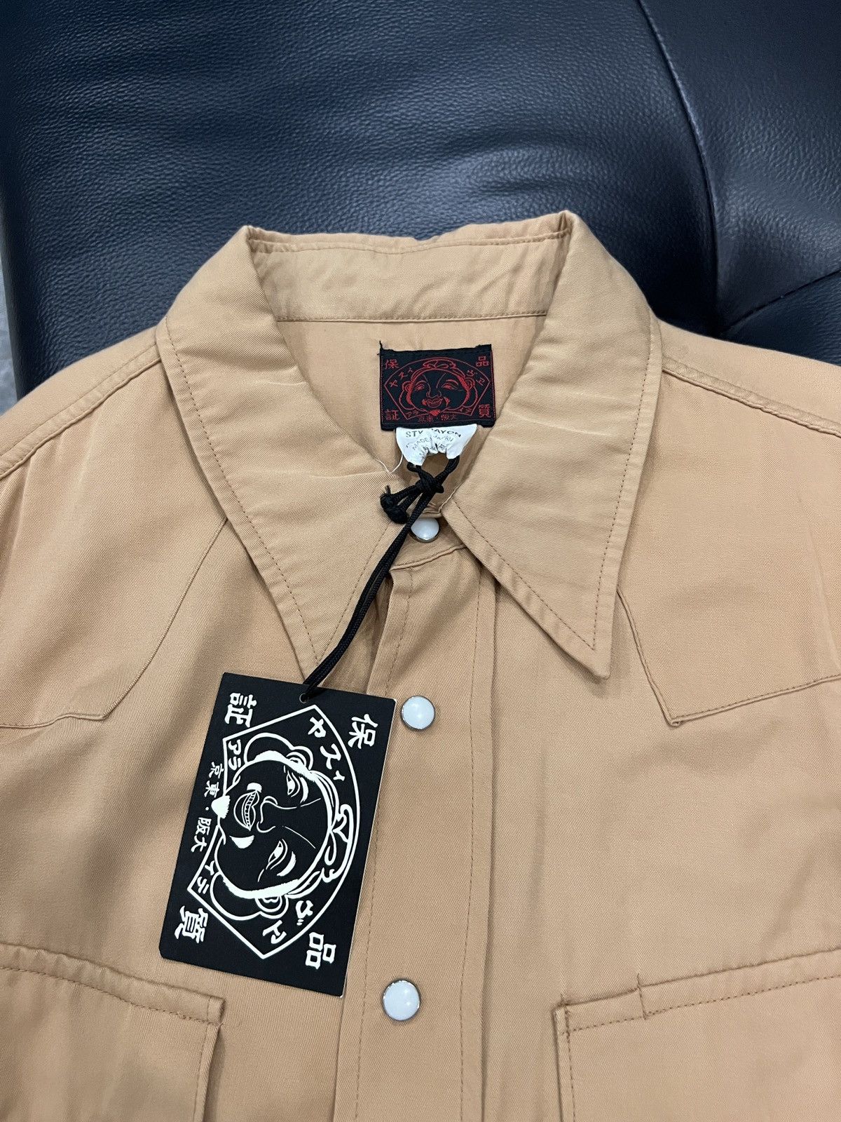 Evisu Evisu Turquoise Snap Button Shirt Size US XXS / EU 40 - 4 Thumbnail