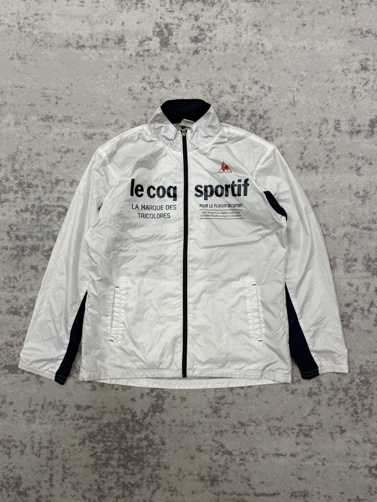Le Coq Sportif Vintage Le Coq Sportiq By Descente Windbreaker Jacket Size US L / EU 52-54 / 3 - 3 Thumbnail