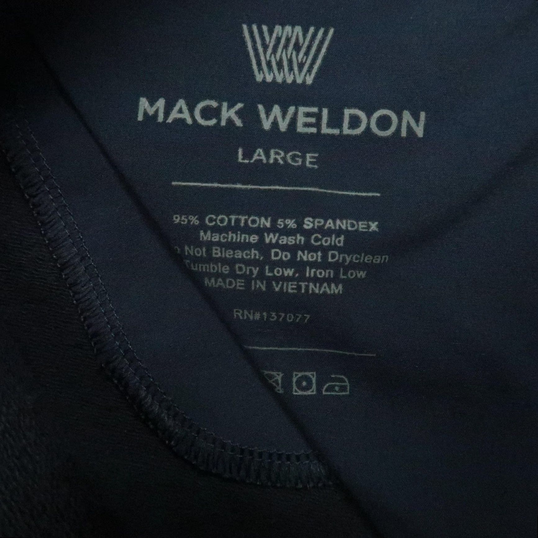 Vintage VINTAGE Mack Weldon Pants Men Large Joggers Athletic Tapered Pockets Navy Blue Activewear Size US 33 - 3 Thumbnail