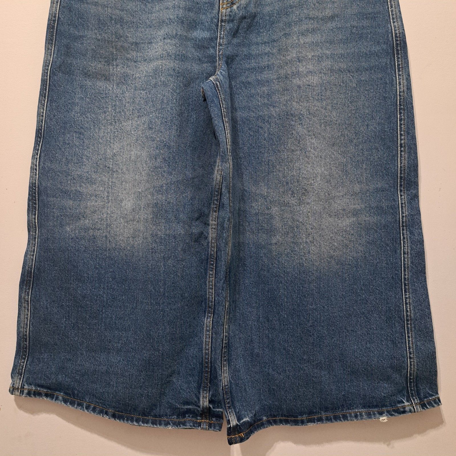 Bdg BDG Baggy Streetwear Wide Leg Cropped Jeans Size 31 Light Bl Size 31" - 9 Thumbnail