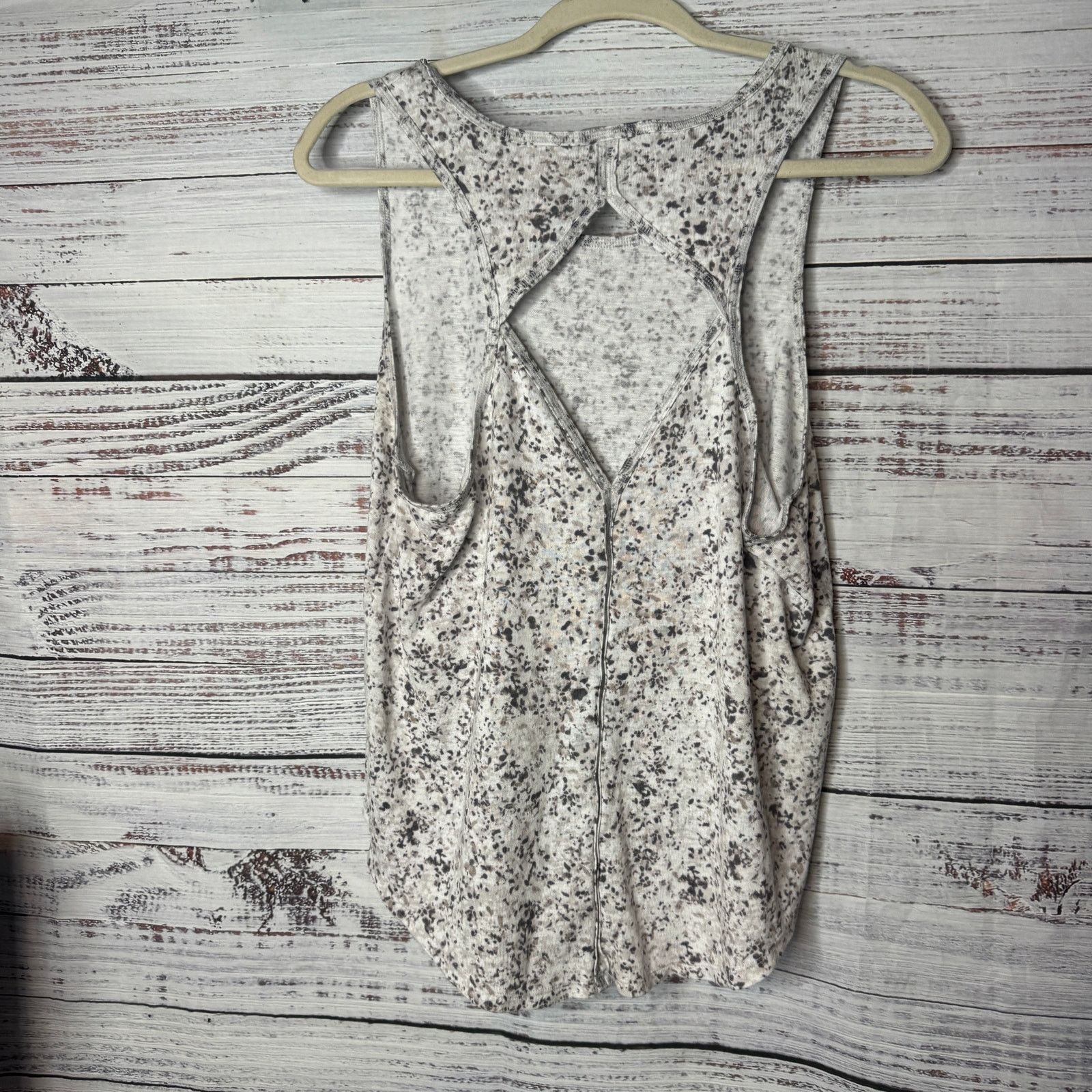 Athleta Athleta Breezy Cutout Tank Top Wome Blue Speckled Workout LG Size L / US 10 / IT 46 - 5 Thumbnail