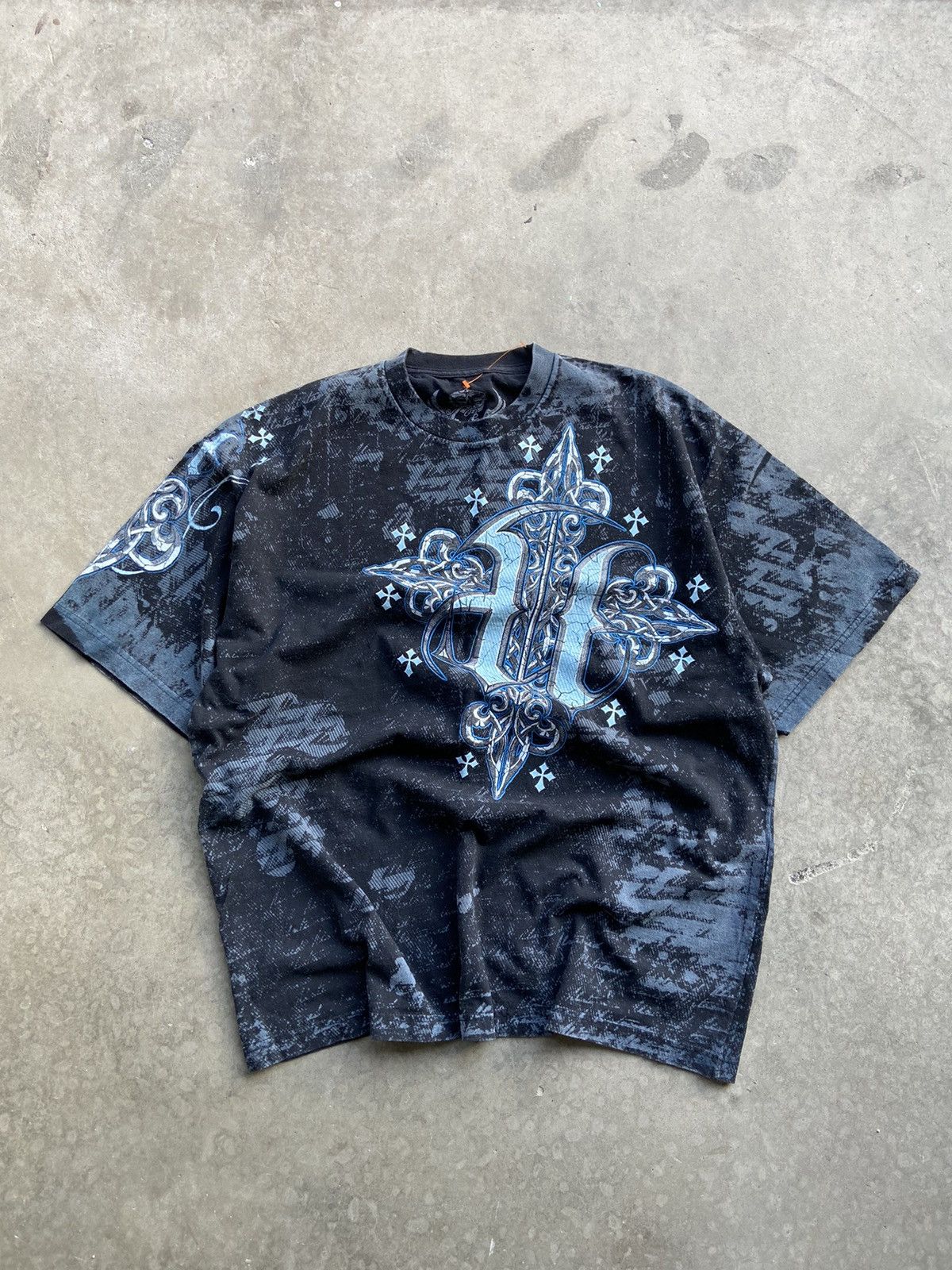 Y2K Grunge Punk Opium Affliction Like Cross Tee