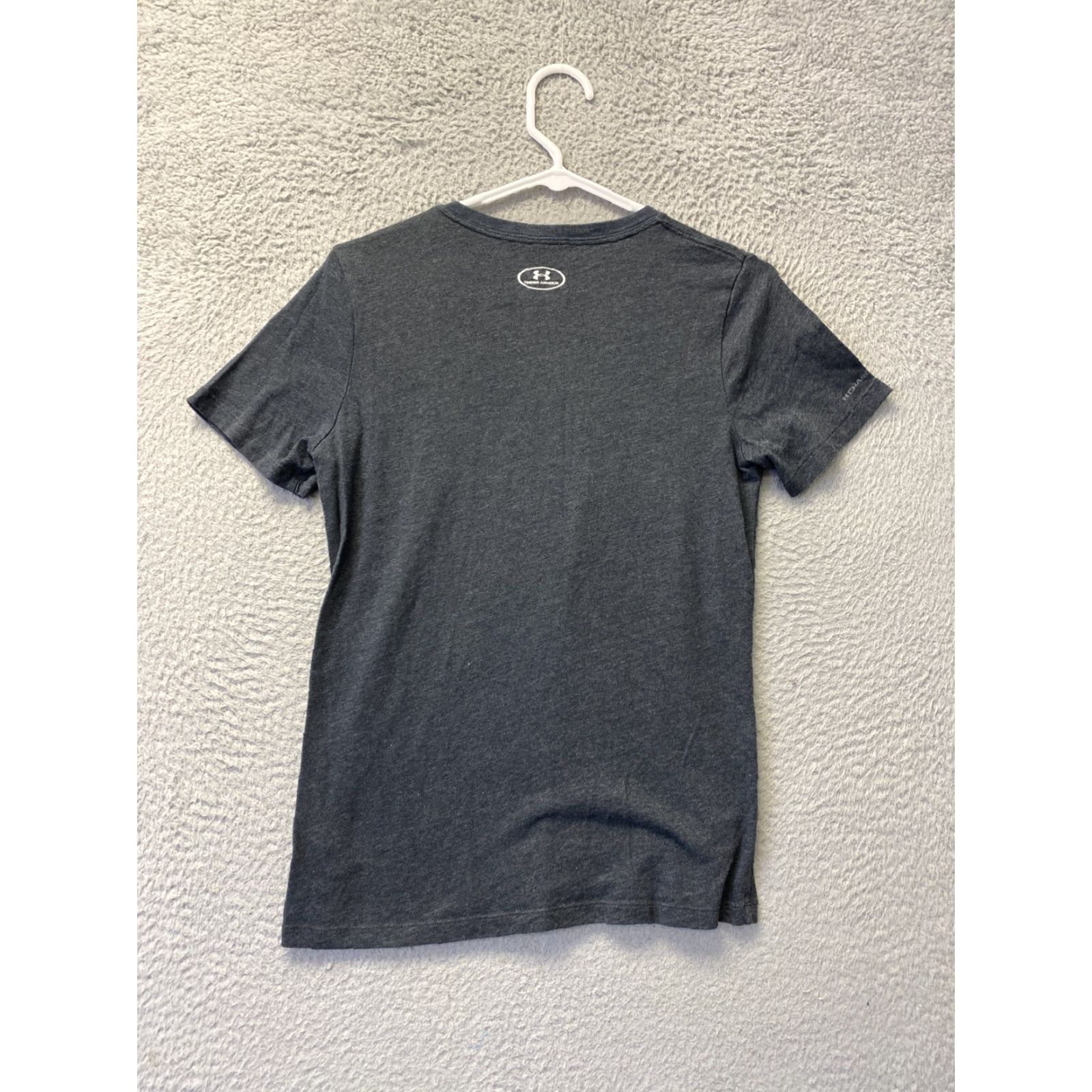 Under Armour Under Armour Threadborne Shirt Women Gray V-Neck Short Sleeve Small Regular Athletic CrossFit Gym Running Size S / US 4 / IT 40 - 7 Thumbnail