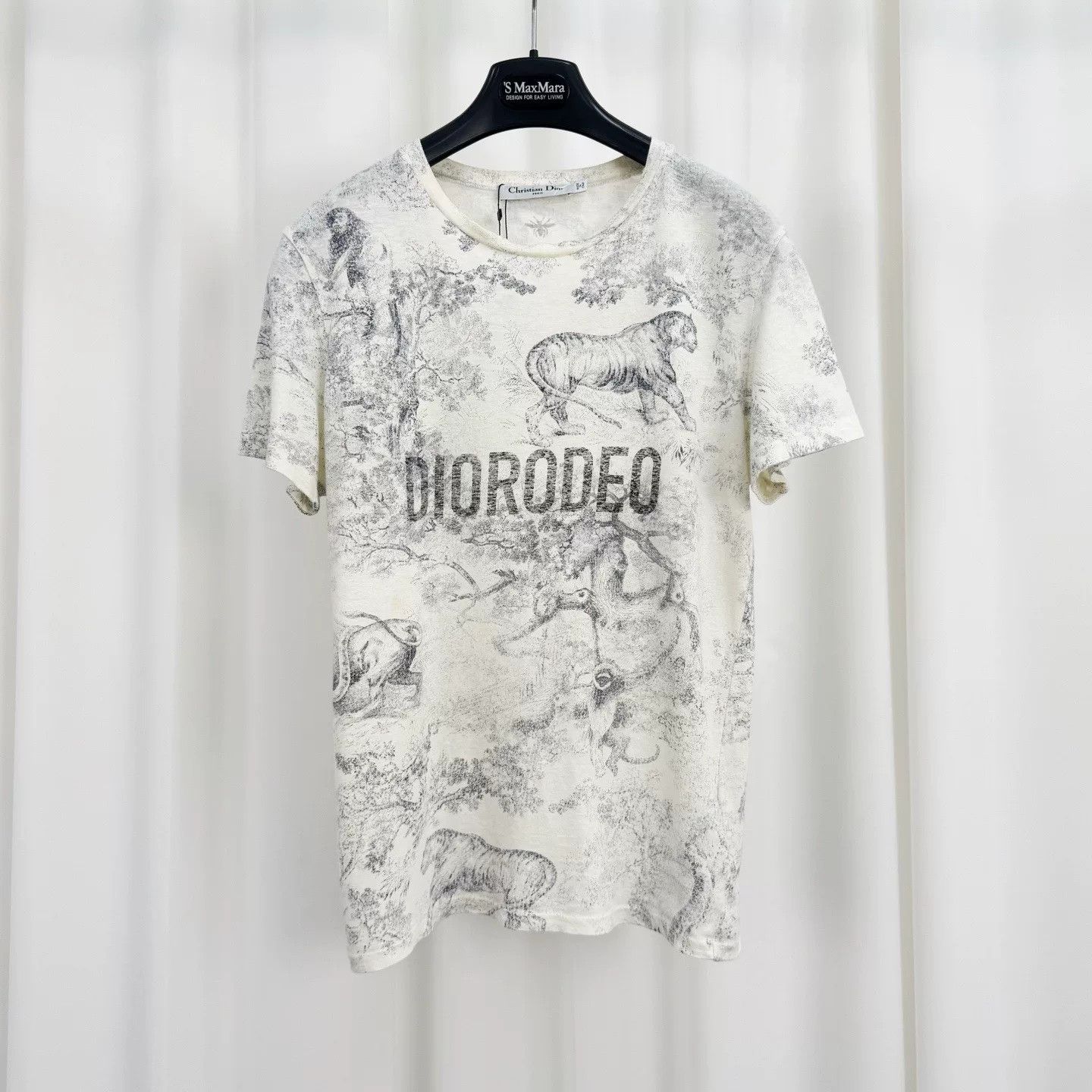 Dior Dior Zoo Print Letter Short Sleeve Tee Size XS / US 0-2 / IT 36-38 - 1 Thumbnail
