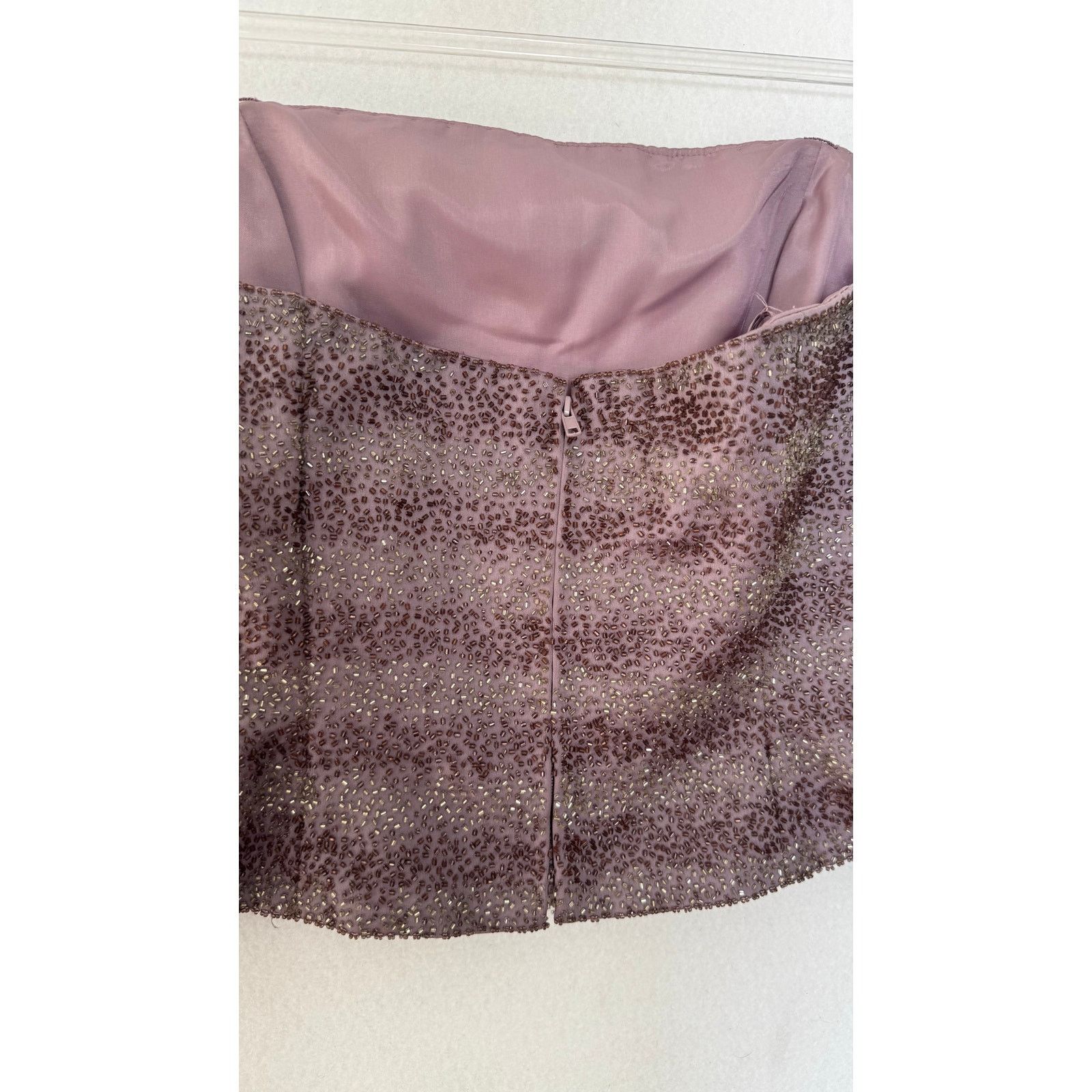 Other Zola Evening David Minka Y2K Beaded Corset Top 14 NWT Size L / US 10 / IT 46 - 4 Thumbnail