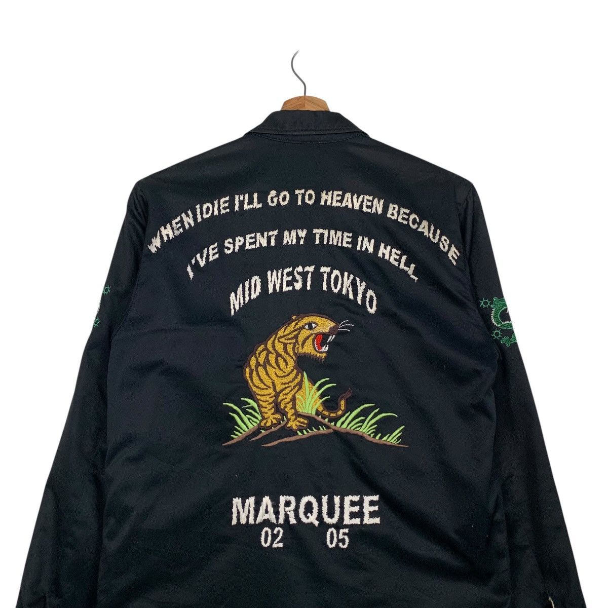 Vintage MARQUEE Embroidery Big Logo Sukajan Jacket #2531-C114 Size US XS / EU 42 / 0 - 2 Thumbnail