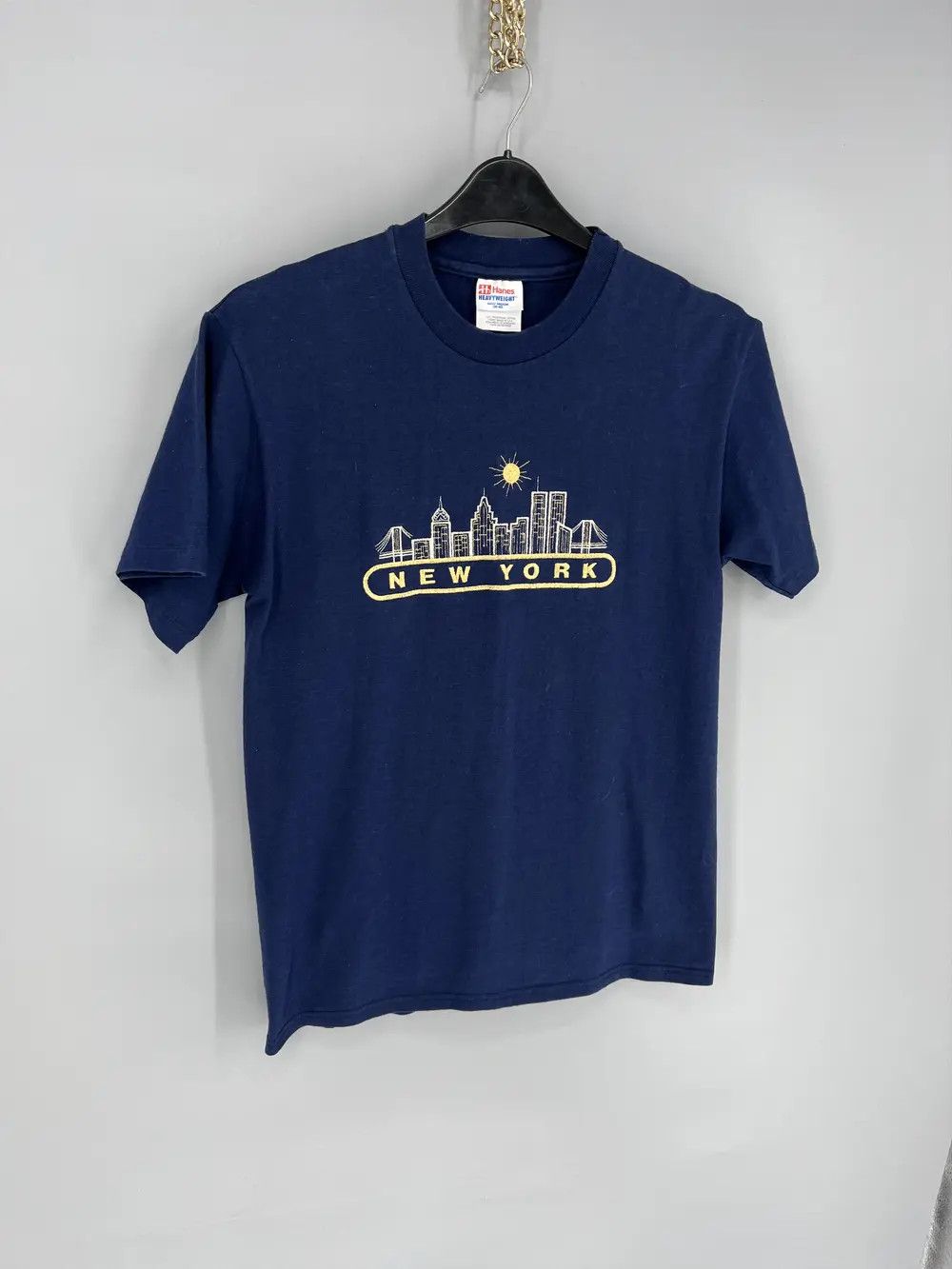 Vintage Rare Vintage 90s New York Embroidery T-Shirt single stitch Size US M / EU 48-50 / 2 - 3 Thumbnail