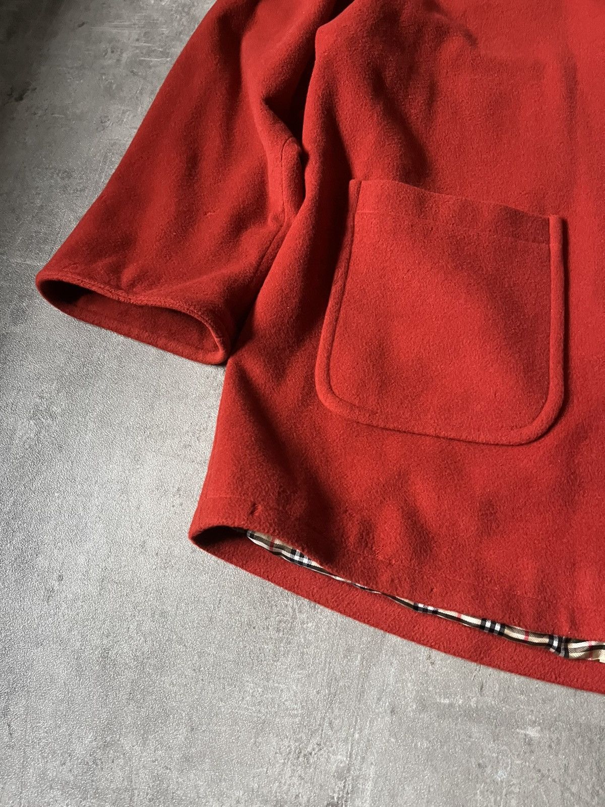 Burberry Vintage Burberrys wool coat red rare Size US L / EU 52-54 / 3 - 3 Thumbnail