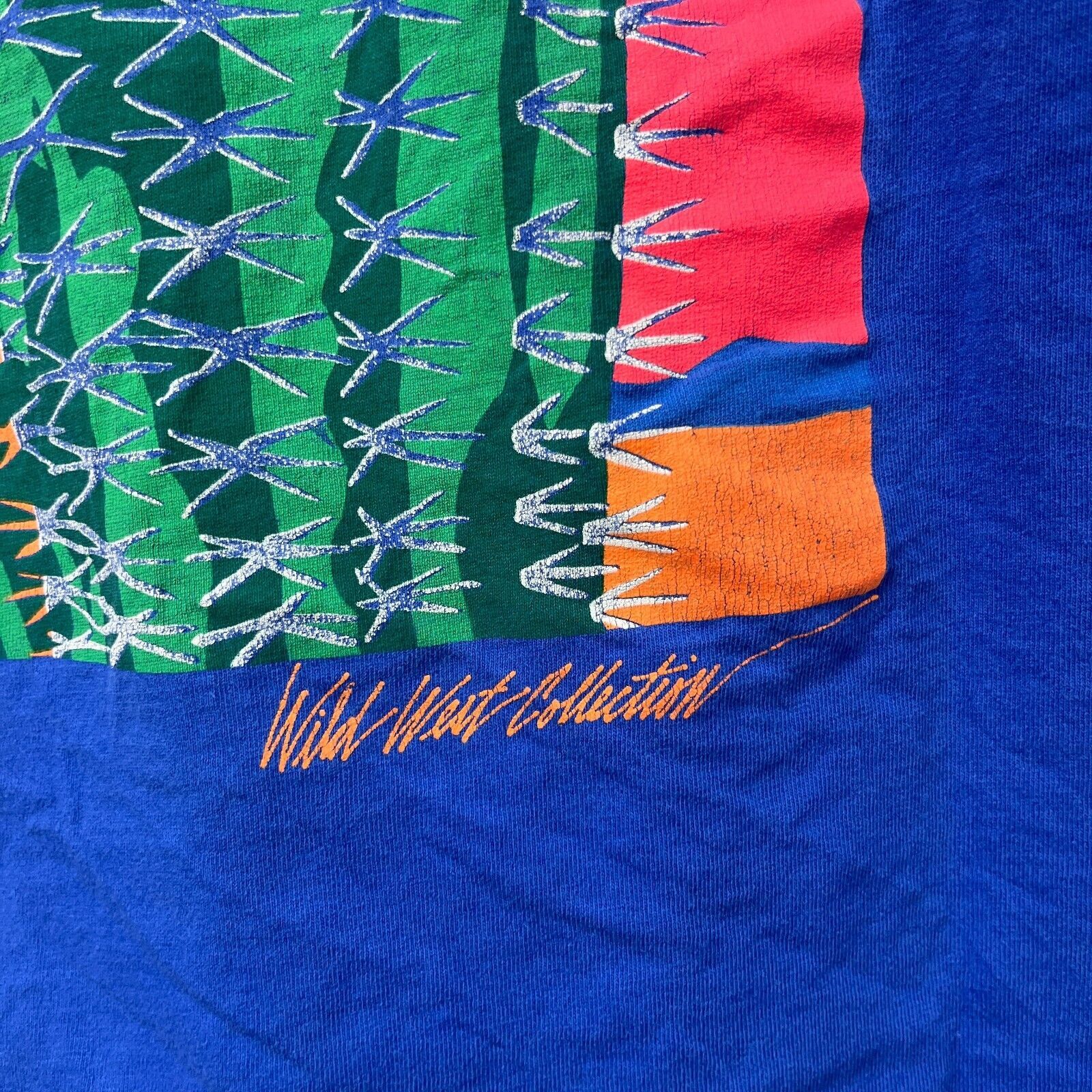 Marlboro × Vintage Vintage 90s Marlboro Neon Cactus Wild West Pocket T-Shirt XL Size US XL / EU 56 / 4 - 15 Thumbnail