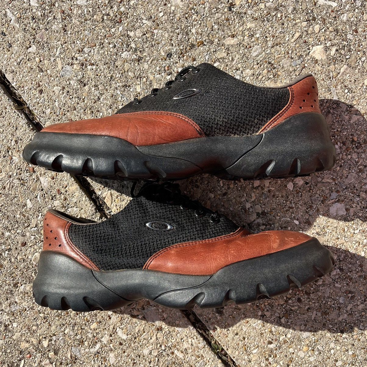 Oakley × Vintage 90s Rare Oakley Leather Derby Shoes Size US 12.5 / EU 45-46 - 1 Thumbnail