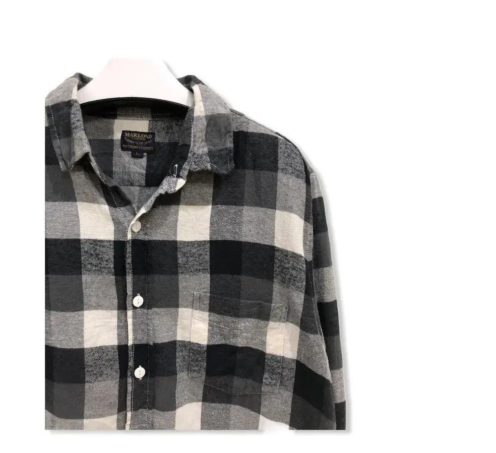Flannel × Vintage Vintage Marlond Plaid Tartan Flannel Shirt 👕 Size US M / EU 48-50 / 2 - 2 Thumbnail