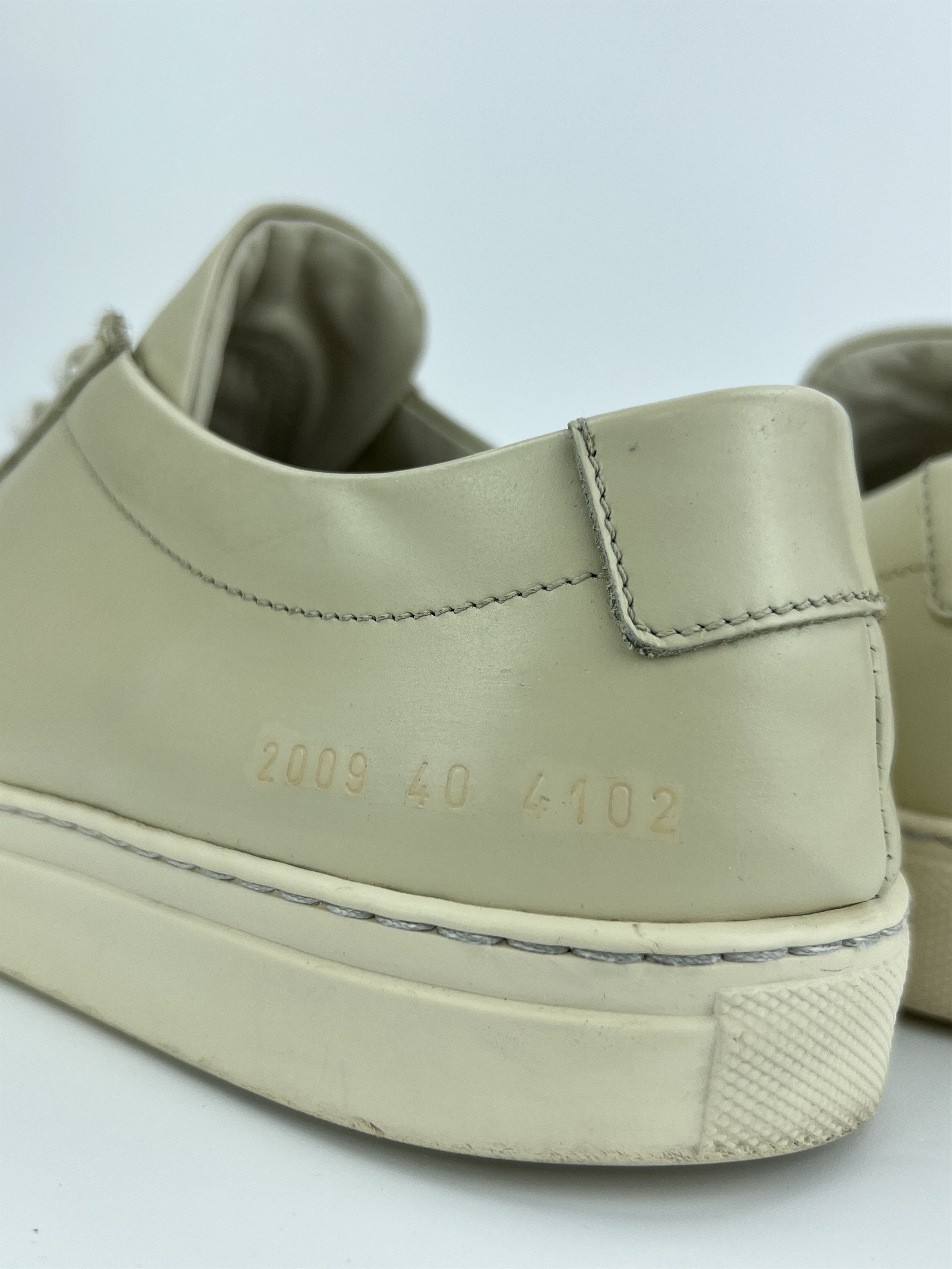 Common Projects Common Projects Achilles Low Top Beige Leather Sneakers Size US 7.5 / EU 40-41 - 8 Thumbnail