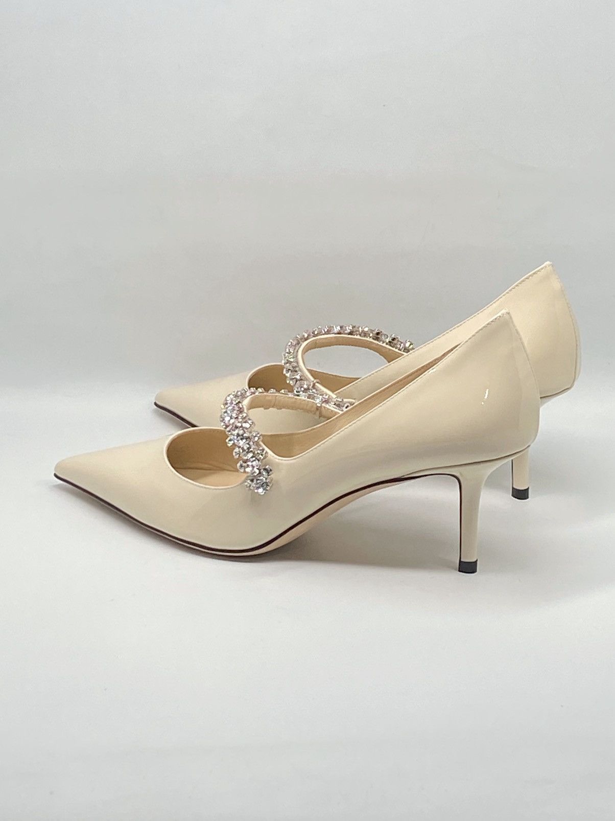 Jimmy Choo Jimmy Choo Bing Patent Crystal-Strap Pumps size 38 Size US 8 / IT 38 - 8 Thumbnail