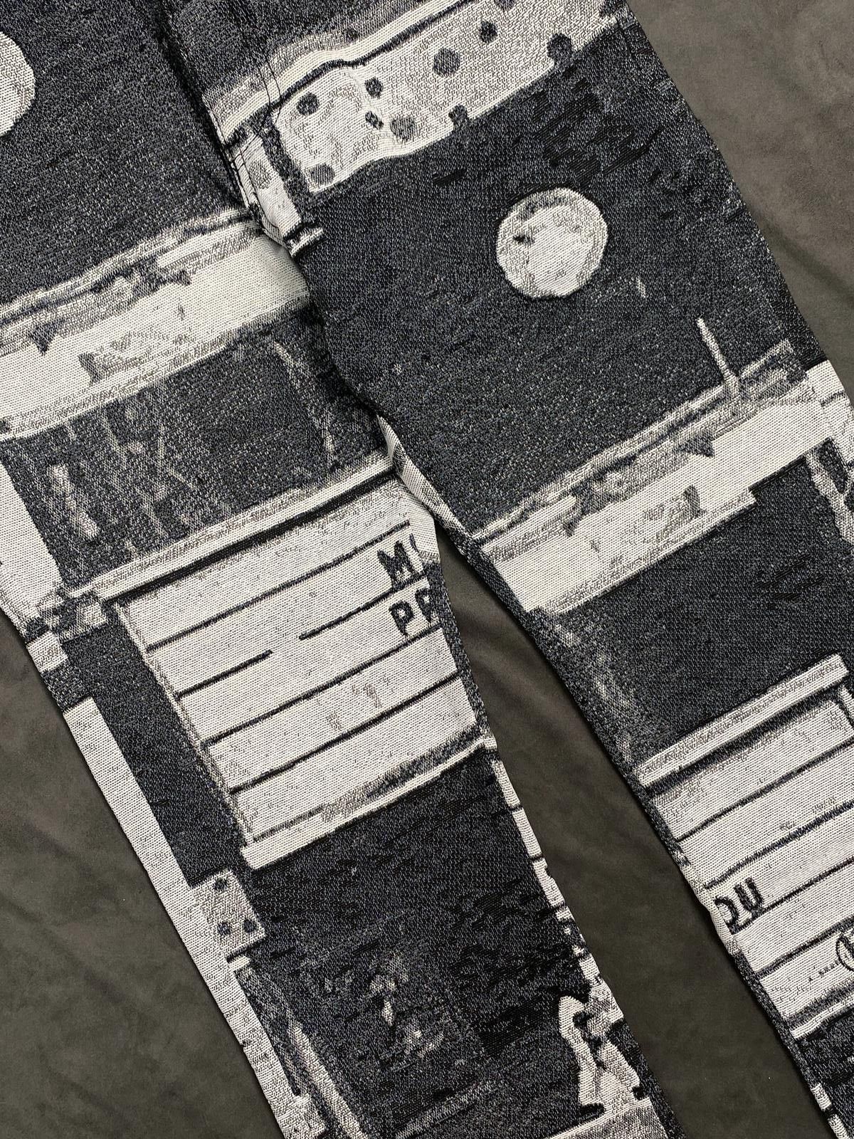 Japanese Brand Deadstock A Good Bad Influence Jacquard Flair Pants M Size US 30 / EU 46 - 3 Thumbnail