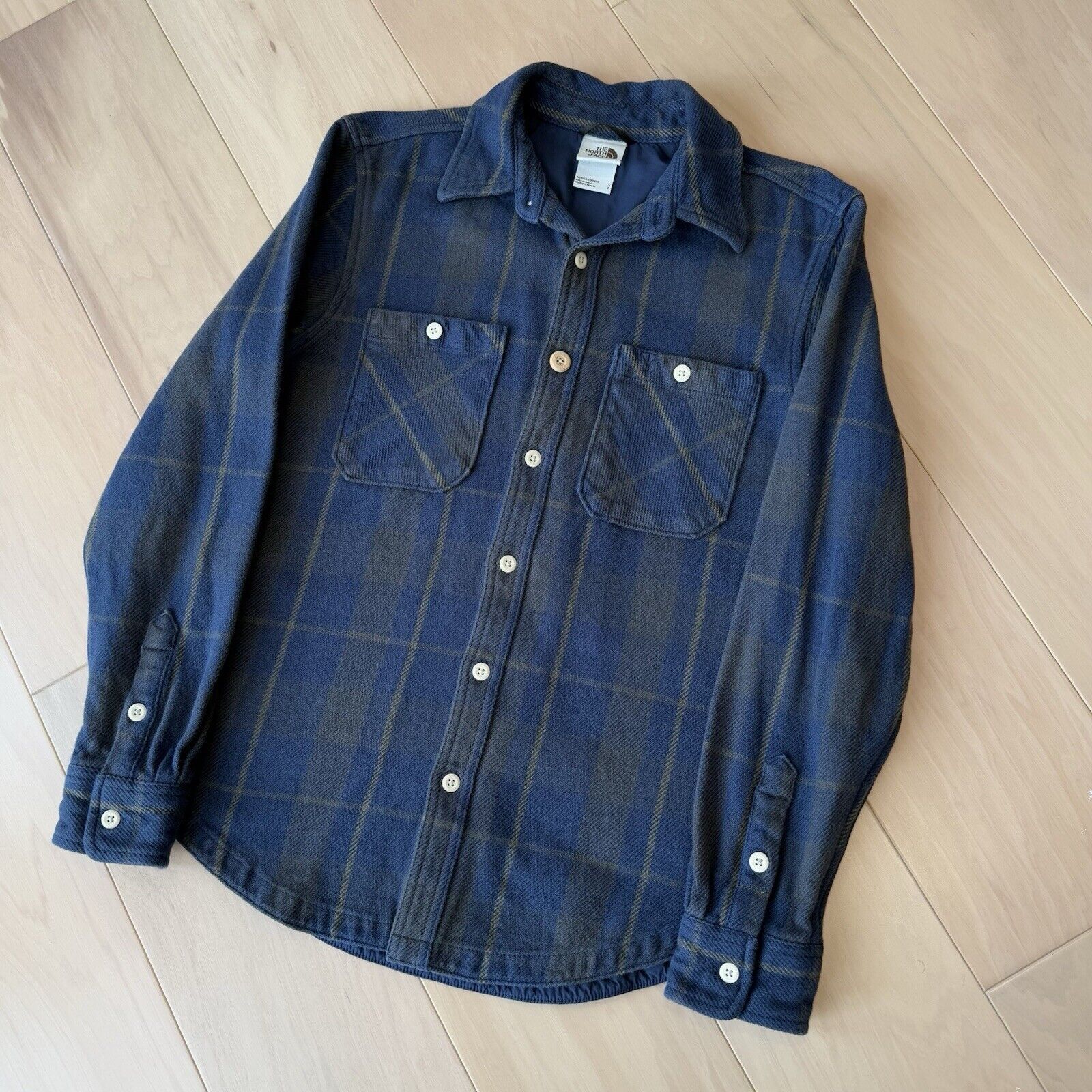 The North Face North Face Valley Twill Flannel Shirt Small Blue Button Up Size US S / EU 44-46 / 1 - 10 Thumbnail