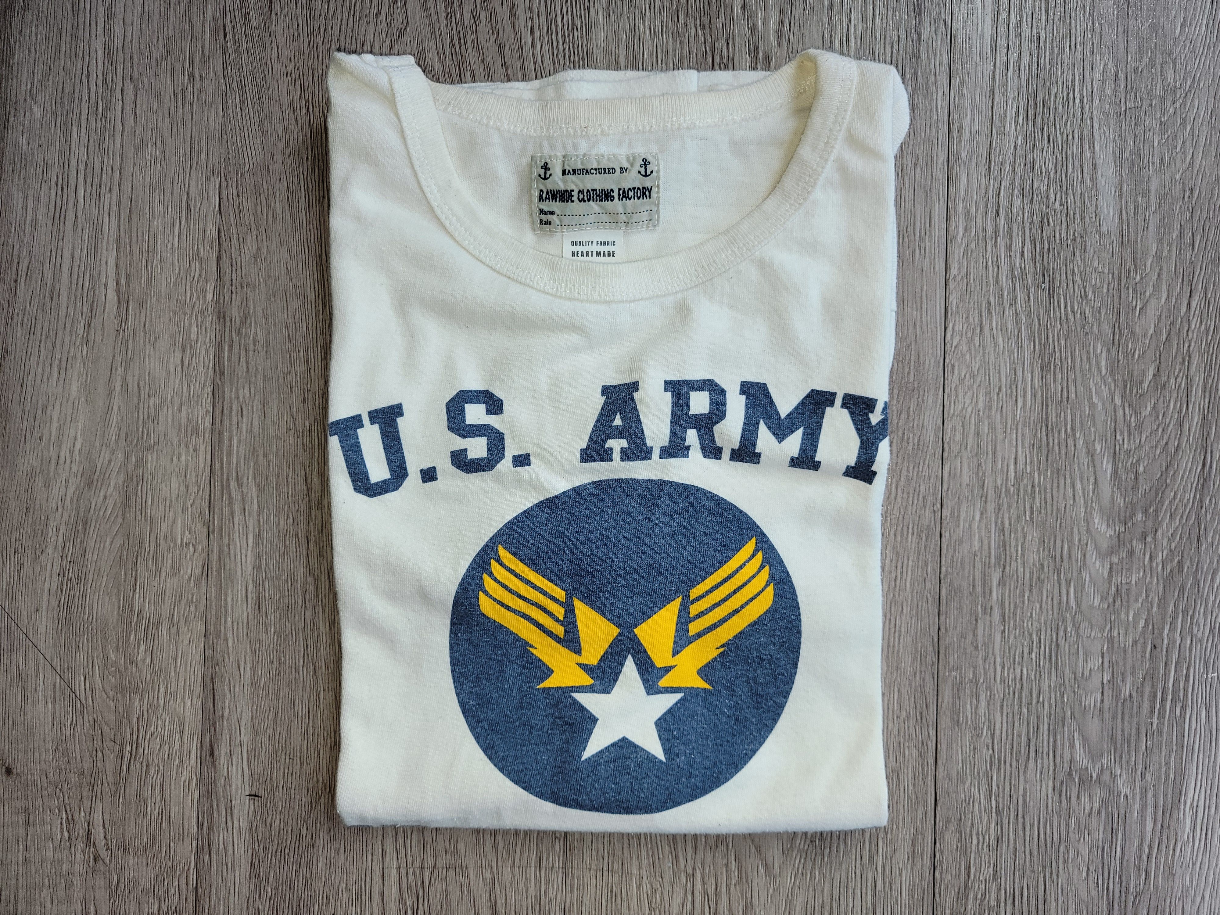 Japanese Brand RAWHIDE CLOTHING FACTORY Printed Crewneck T-shirt - Size S Size US S / EU 44-46 / 1 - 12 Thumbnail