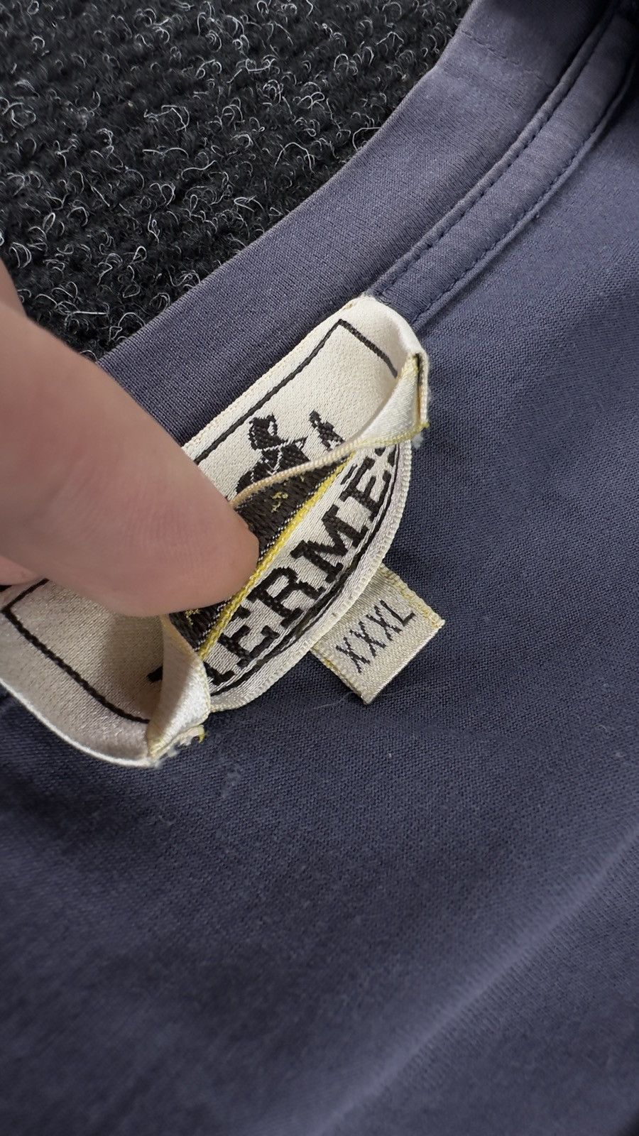 Hermes Hermes T shirt Size XXXL Navy 6/10 Size US XXL / EU 58 / 5 - 9 Thumbnail