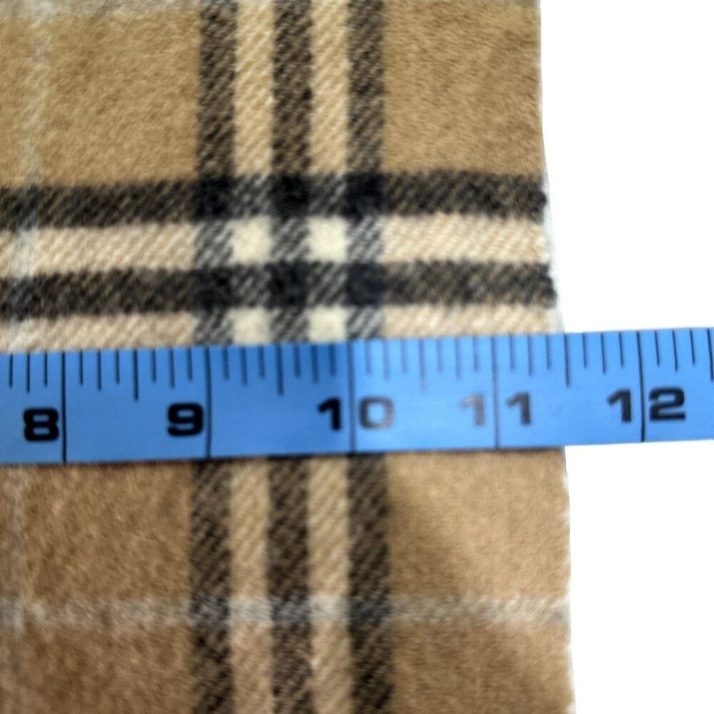 Burberry Burberry Classic Check Unisex Scarf Beige 100% Lambswool Size ONE SIZE - 7 Thumbnail