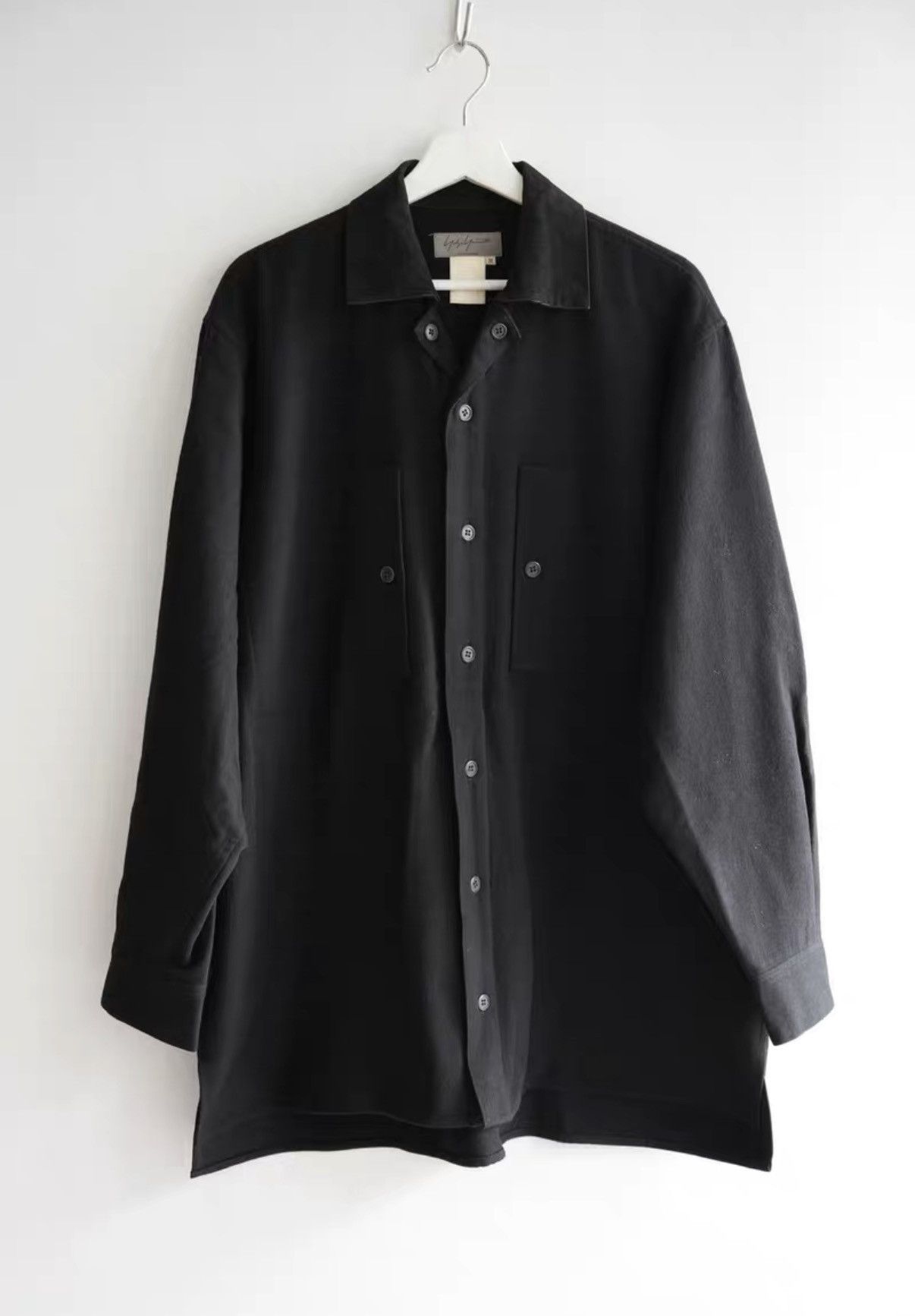 Yohji Yamamoto Yohji Yamamoto 98AW Contrast Collar Wool Shirt K4 Size US M / EU 48-50 / 2 - 1 Thumbnail