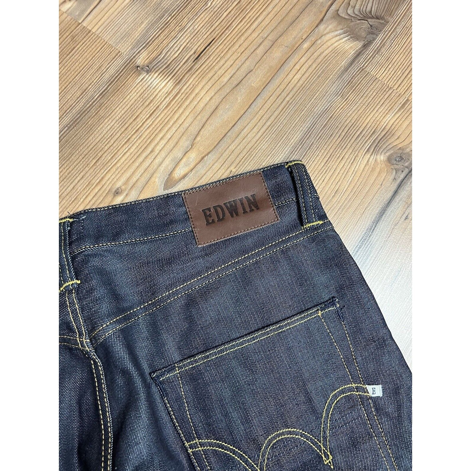 Edwin MINT! Edwin Blue Raw Denim Relaxed Fit Jeans Pants Size 34x3 Size US 34 / EU 50 - 12 Thumbnail