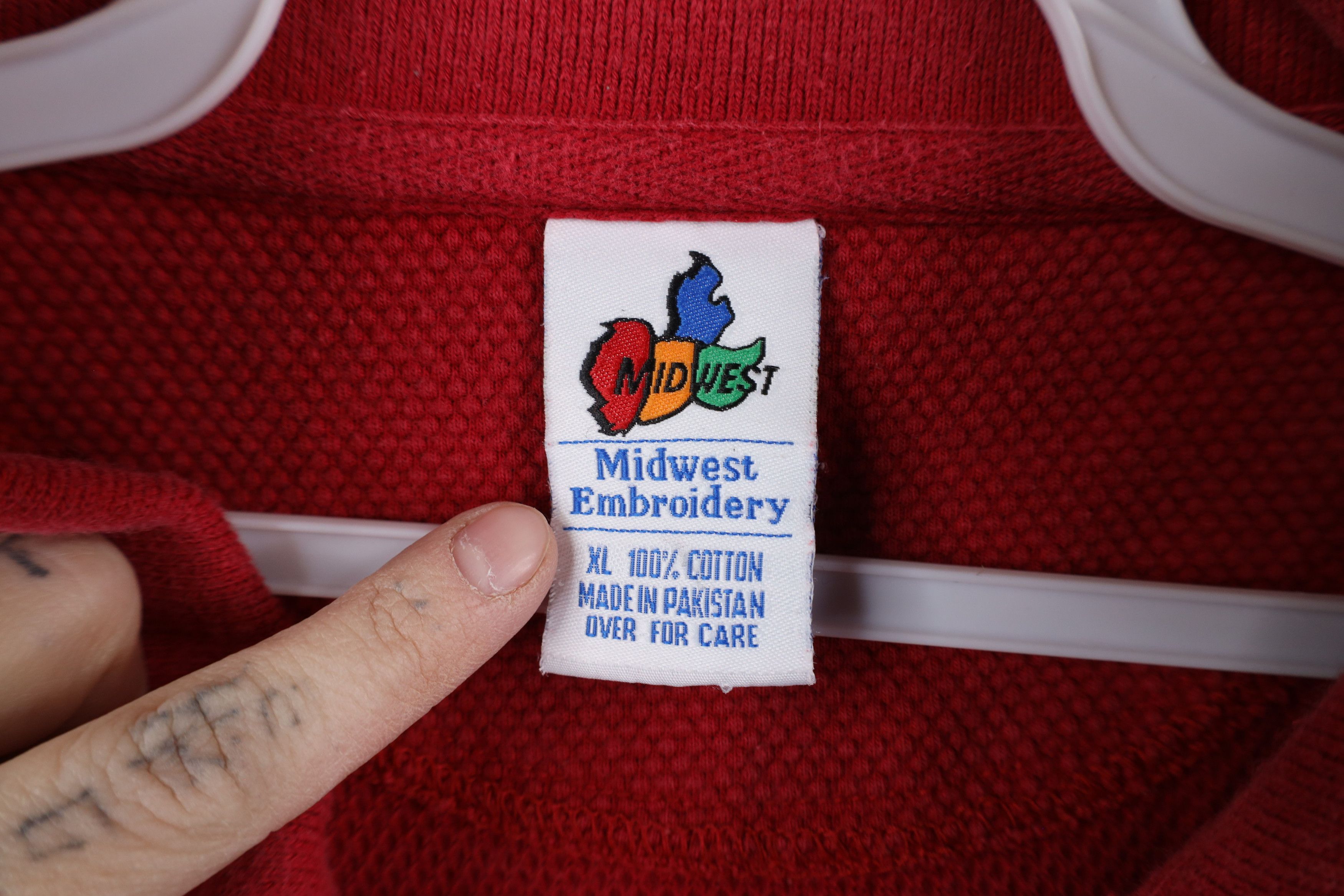 Vintage Vintage 90s Ohio State University Thermal Collared Shirt Size US XL / EU 56 / 4 - 7 Thumbnail