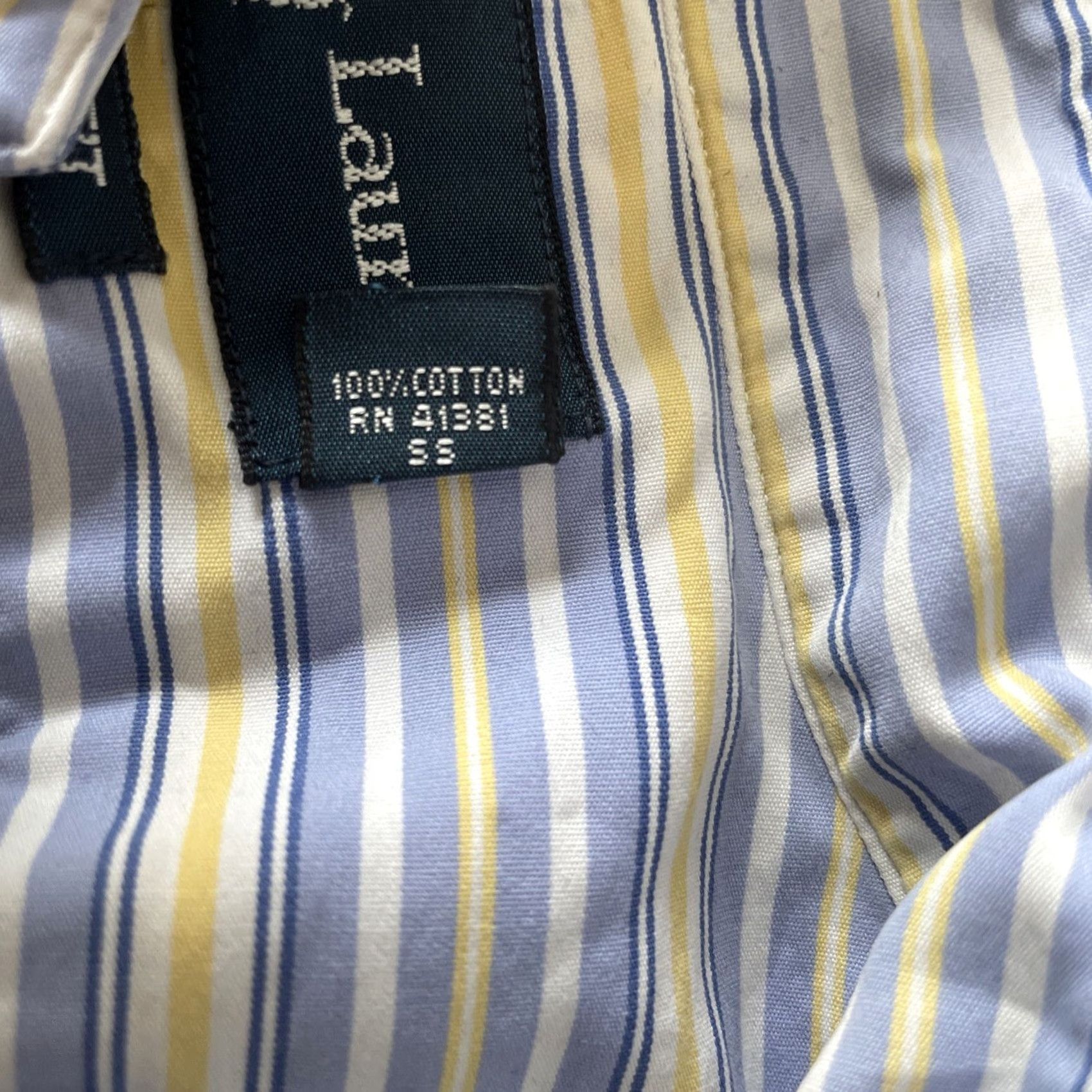 Ralph Lauren Ralph Lauren Mens Button-Down Shirt Striped Long Sleeve 15.5 34/35 Multicolor Cotton Logo Size US L / EU 52-54 / 3 - 6 Thumbnail