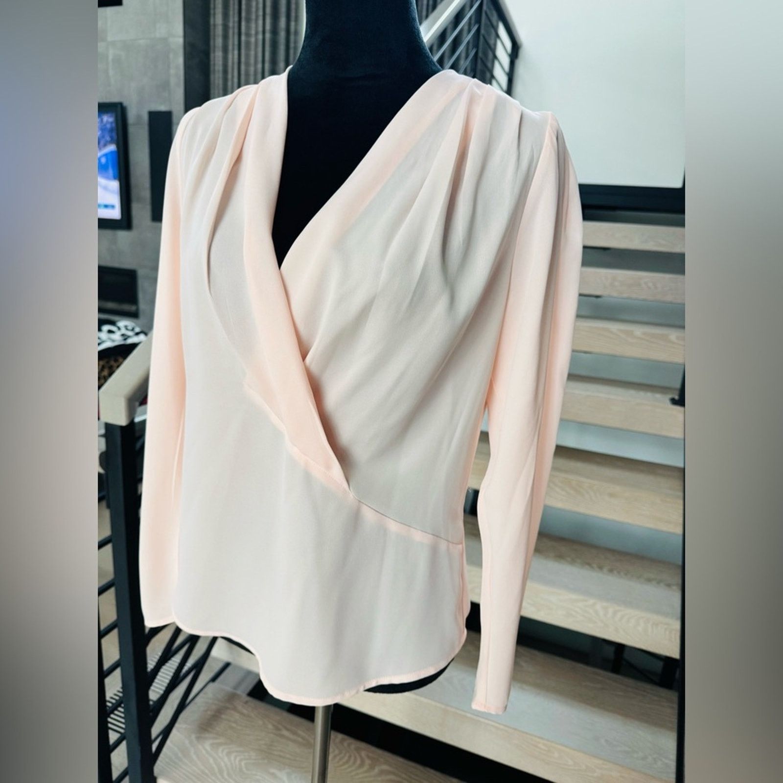 Other New Marciano Chic Sheer Women's Blouse in Soft Pink size S Size S / US 4 / IT 40 - 2 Thumbnail