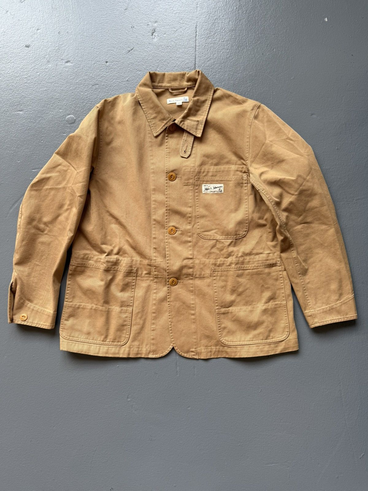 Merz B. Schwanen Merz b Schwanen Organic Cotton Workwear Chore Jacket Size US M / EU 48-50 / 2 - 1 Thumbnail