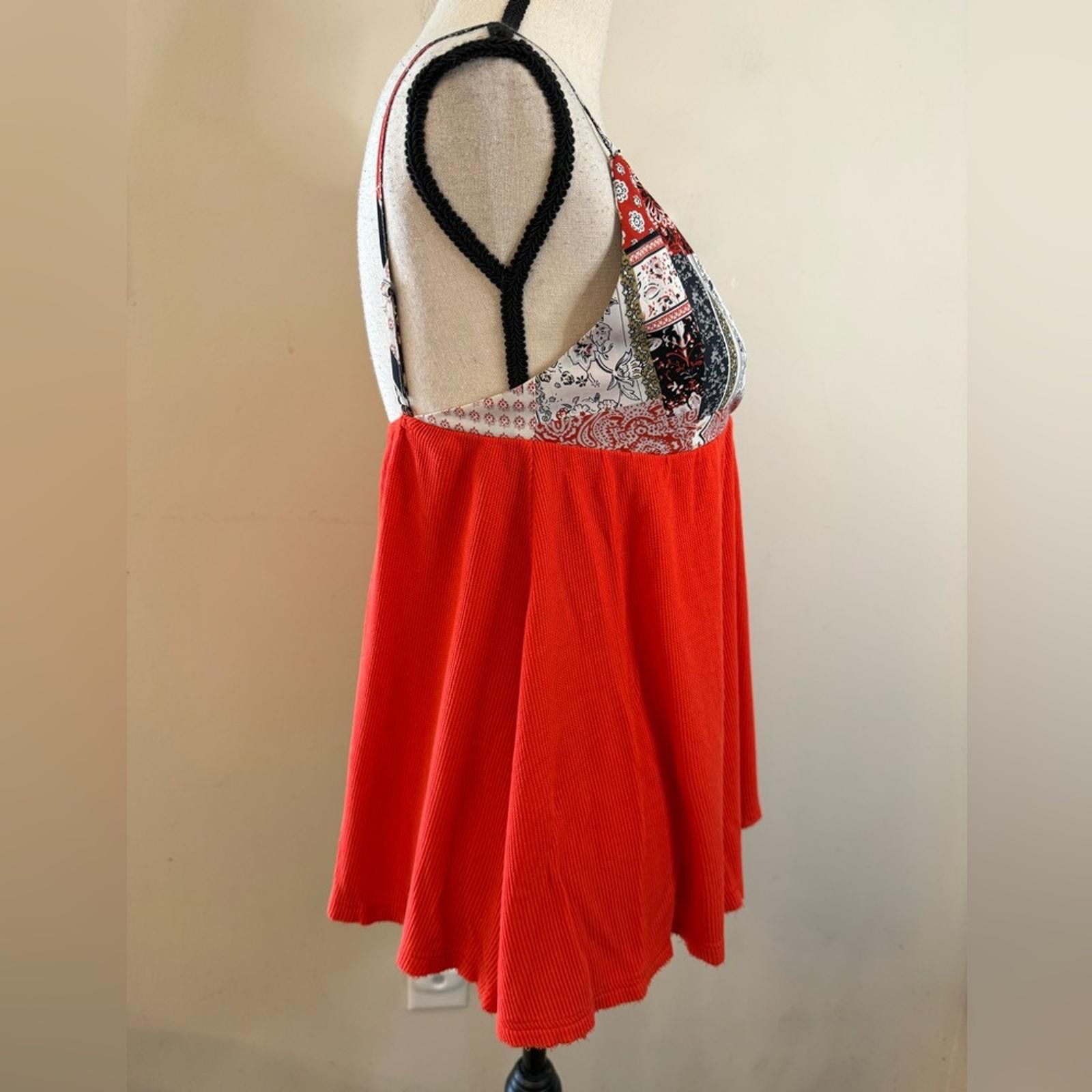 Polo Ralph Lauren Pol boho red & patchwork tank top SZ SM Size S / US 4 / IT 40 - 2 Thumbnail