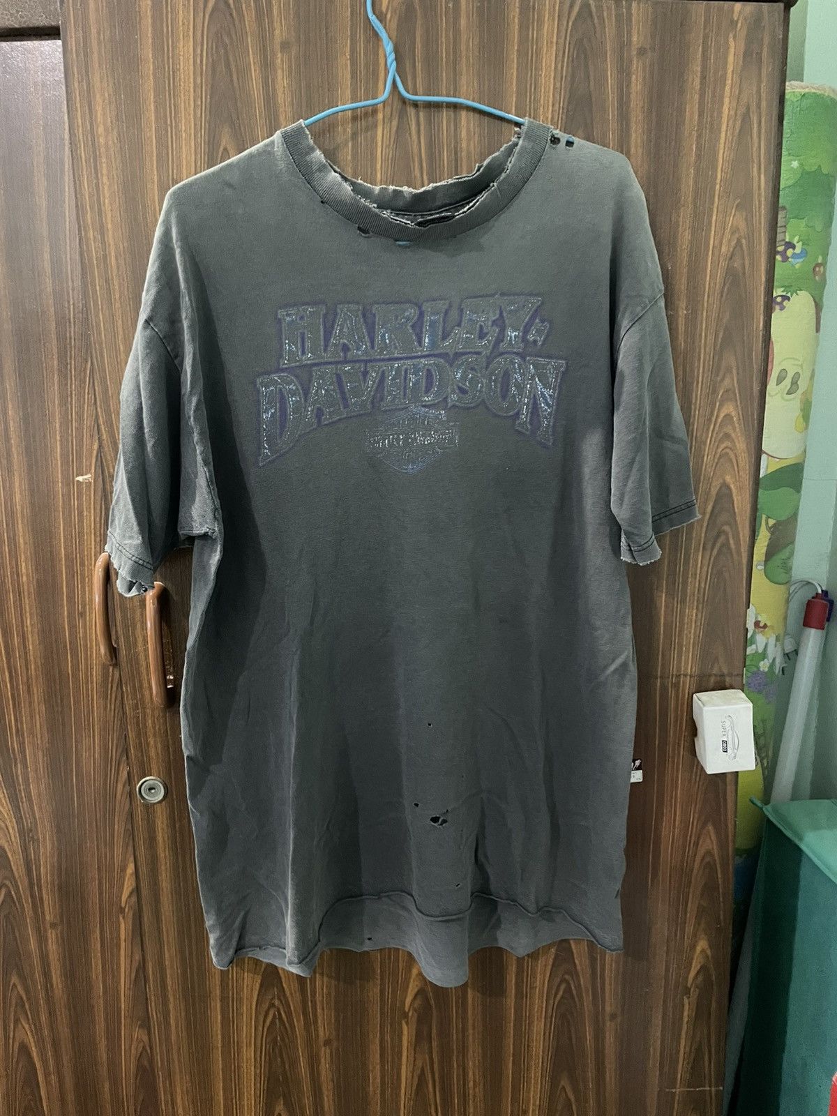 Vintage HARLEY DAVIDSON 00” Size US L / EU 52-54 / 3 - 1 Thumbnail