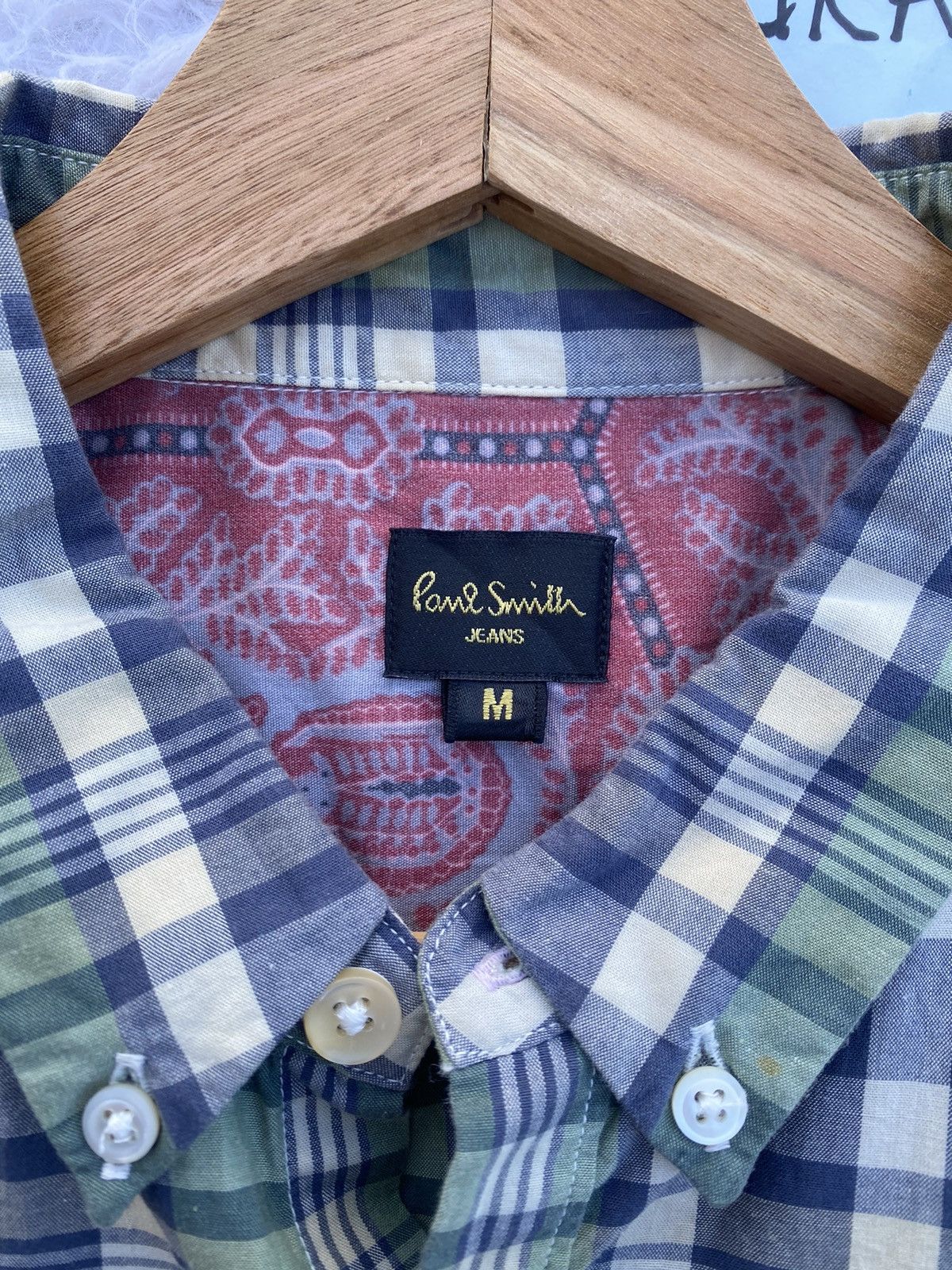 Paul Smith Rare Paul Smith Checkered Buttons Up Shirt Size US M / EU 48-50 / 2 - 9 Thumbnail