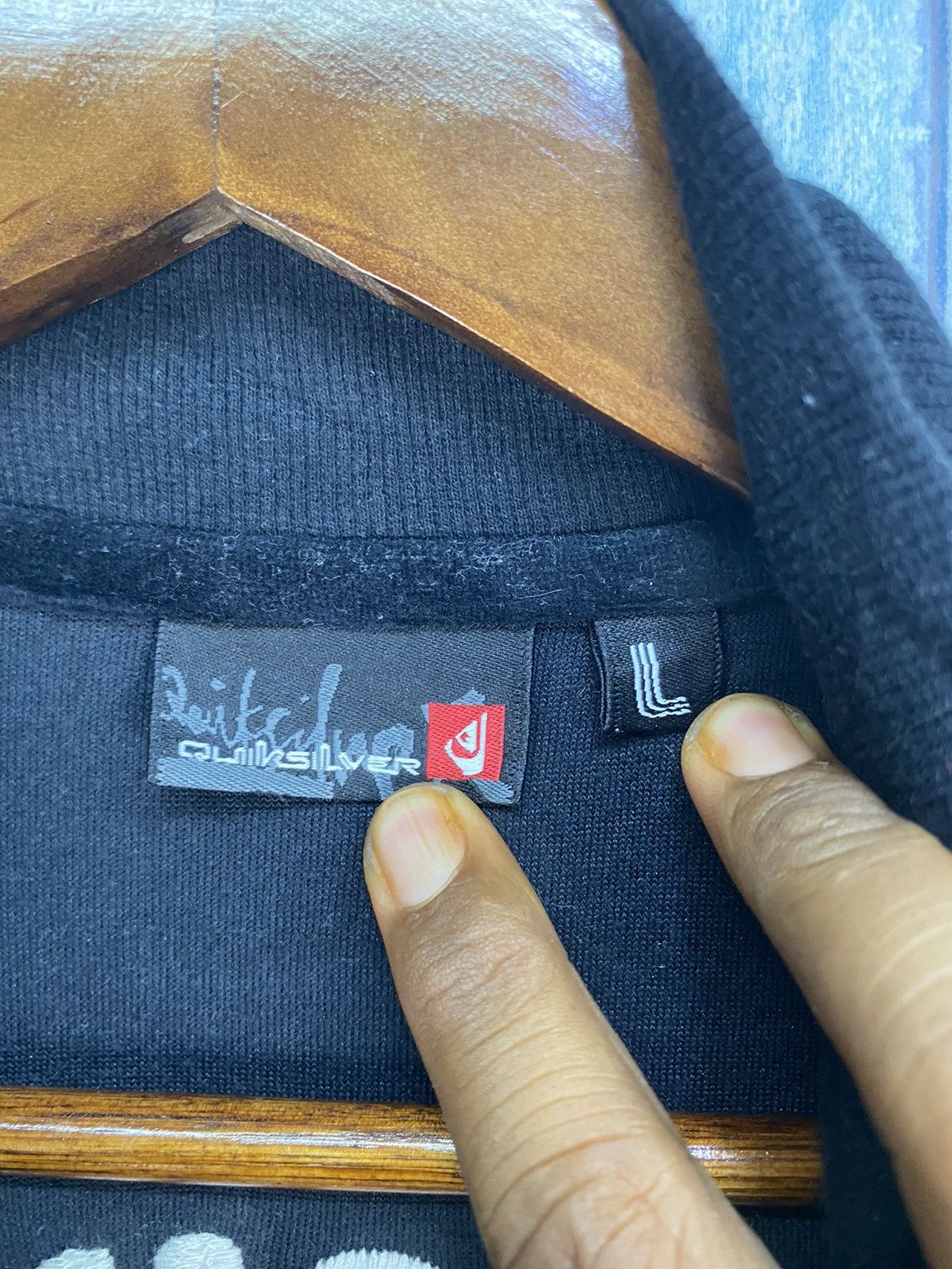Quiksilver Vintage Quiksilver Huntington Beach California Tracktop Size US L / EU 52-54 / 3 - 7 Thumbnail