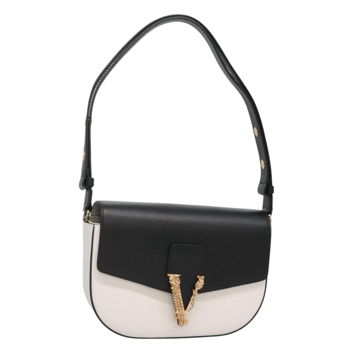 Versace Versace Virtus Flap Messenger Bag Leather Size ONE SIZE - 1 Thumbnail