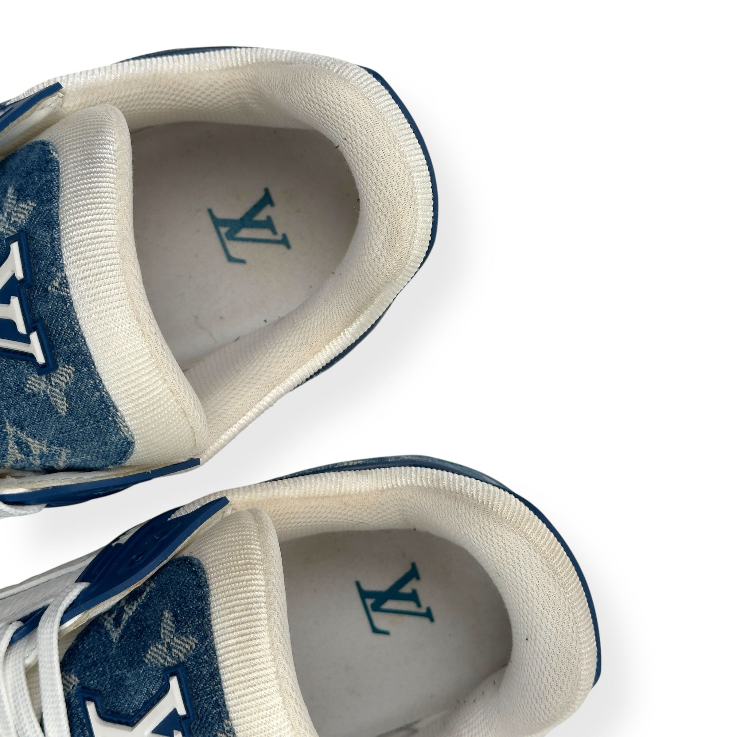 Louis Vuitton LOUIS VUITTON LV DENIM TRAINER BLUE UK10 Size US 11 / EU 44 - 9 Thumbnail