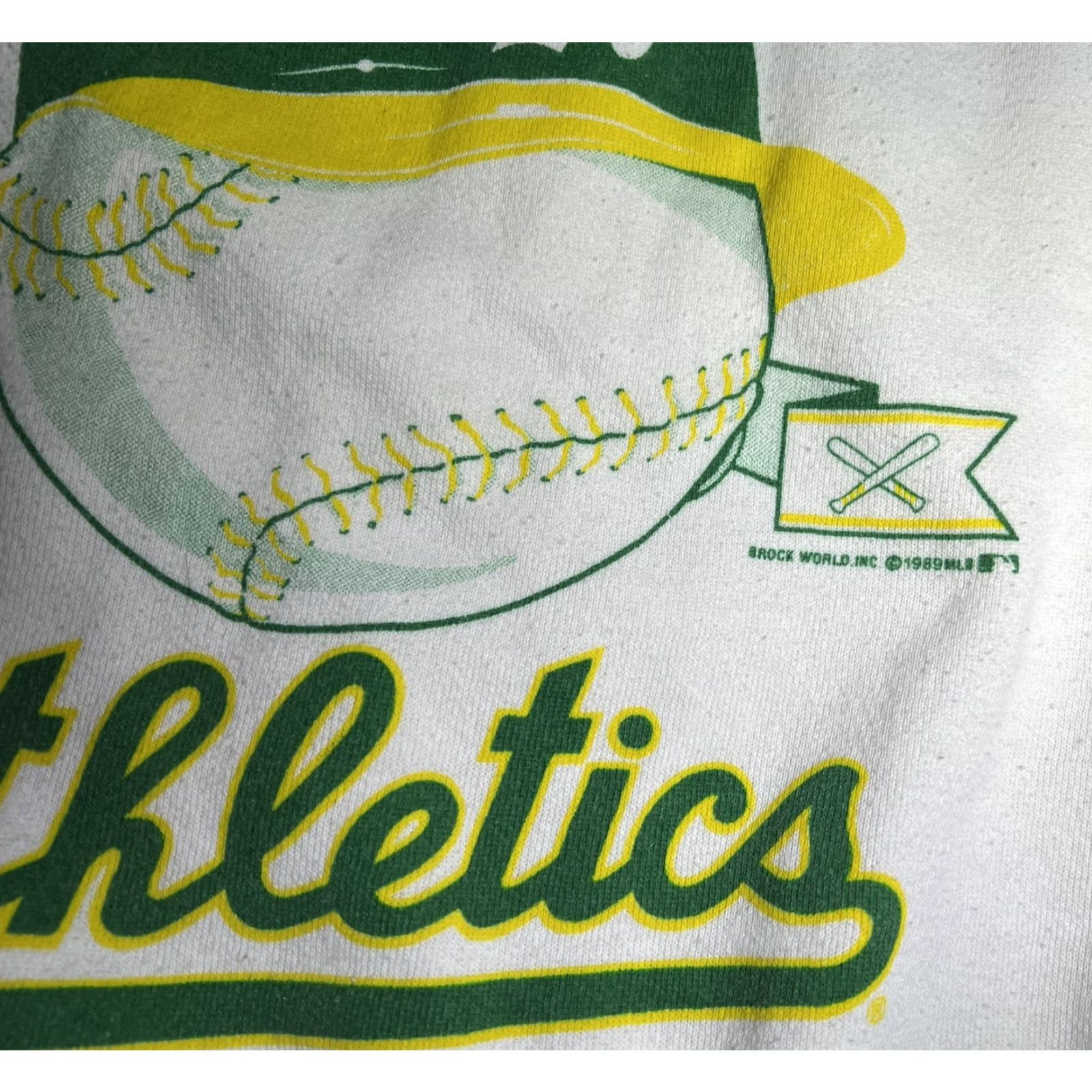 Vintage VINTAGE Brock World 1987 Oakland A's Athletics Sweatshirt M Size US M / EU 48-50 / 2 - 4 Thumbnail
