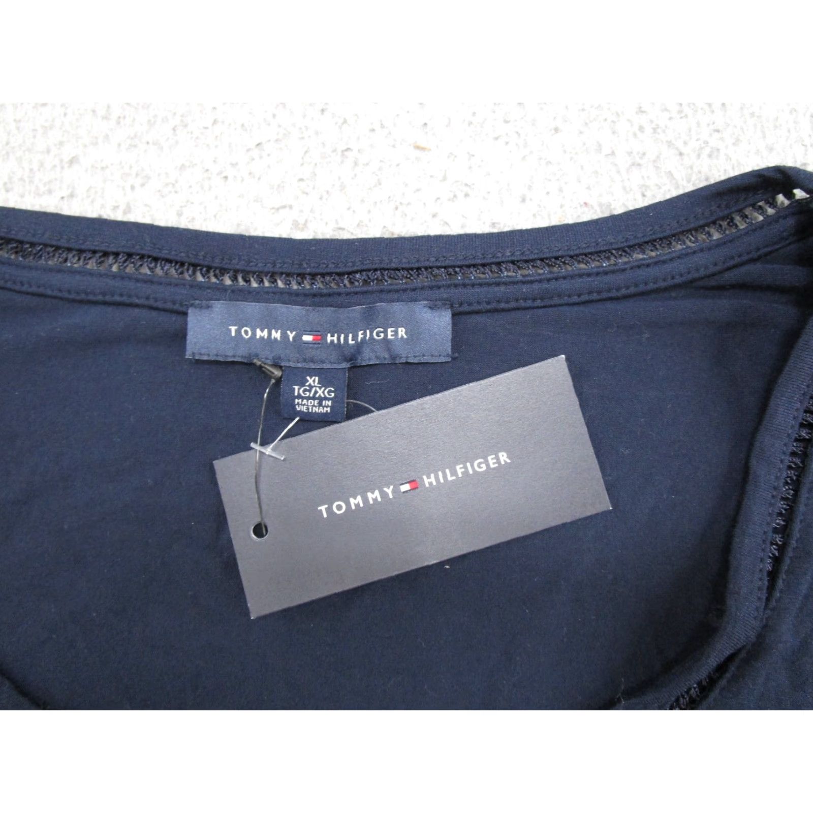 Tommy Hilfiger Tommy Hilfiger Womens Short Sleeve Shirt Tee XL Navy Blue NEW Size XL / US 12-14 / IT 48-50 - 2 Thumbnail