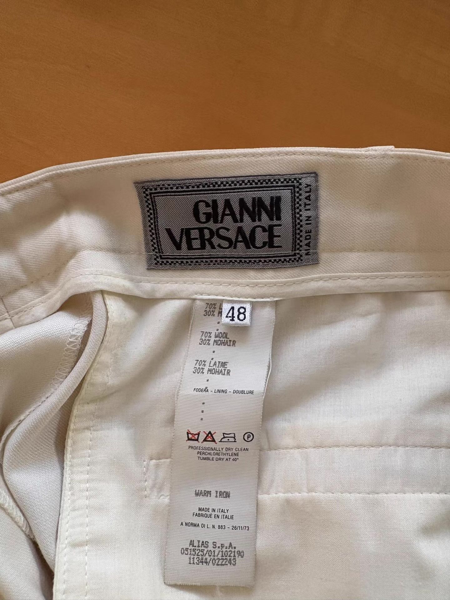 Versace Gianni Versace Embroidered & Beaded Wool Dress Pants Ｑ21 Size US 34 / EU 50 - 2 Thumbnail
